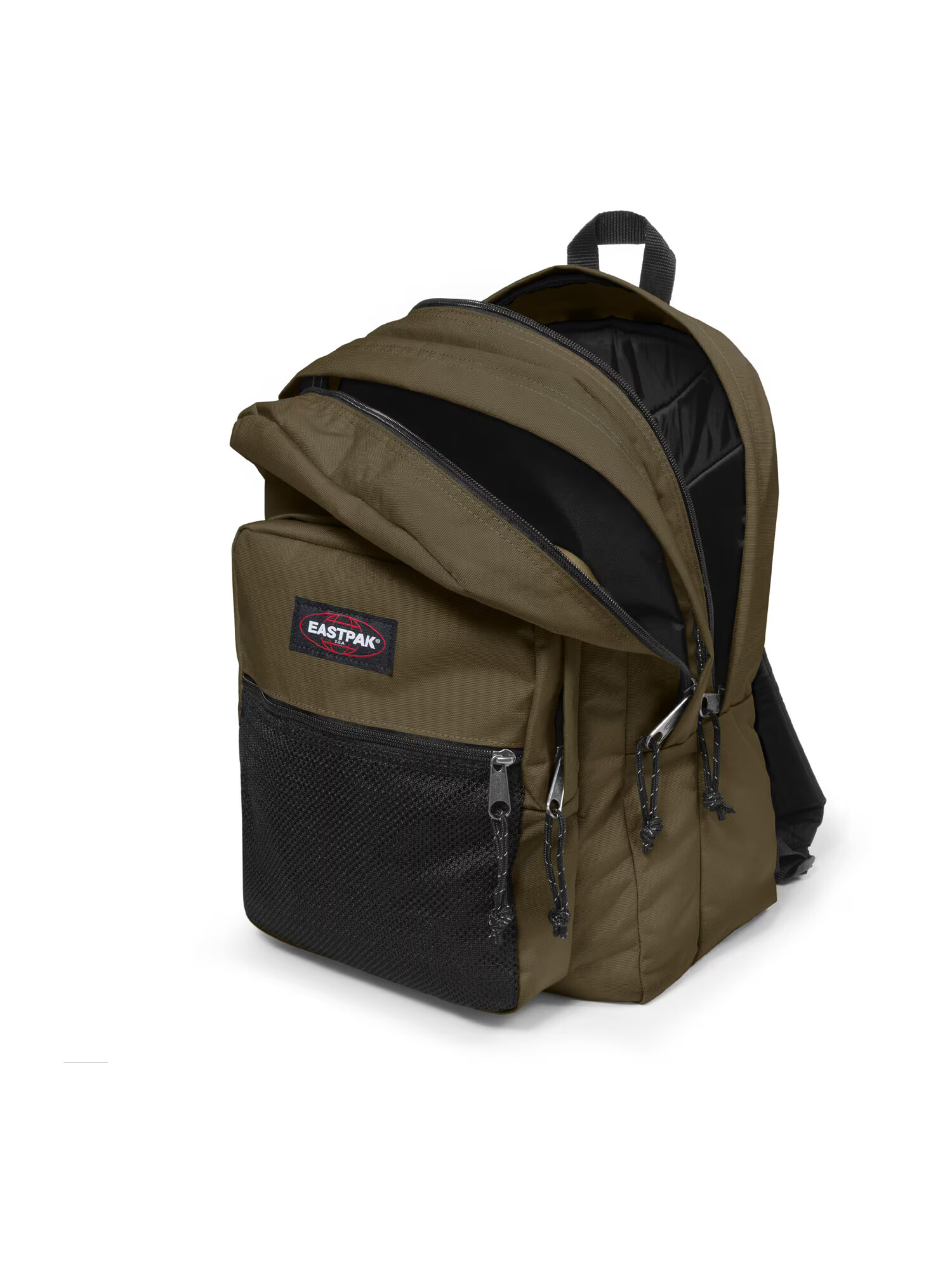 EASTPAK Batoh 'Pinnacle' olivová / červená / čierna / biela - Pepit.sk