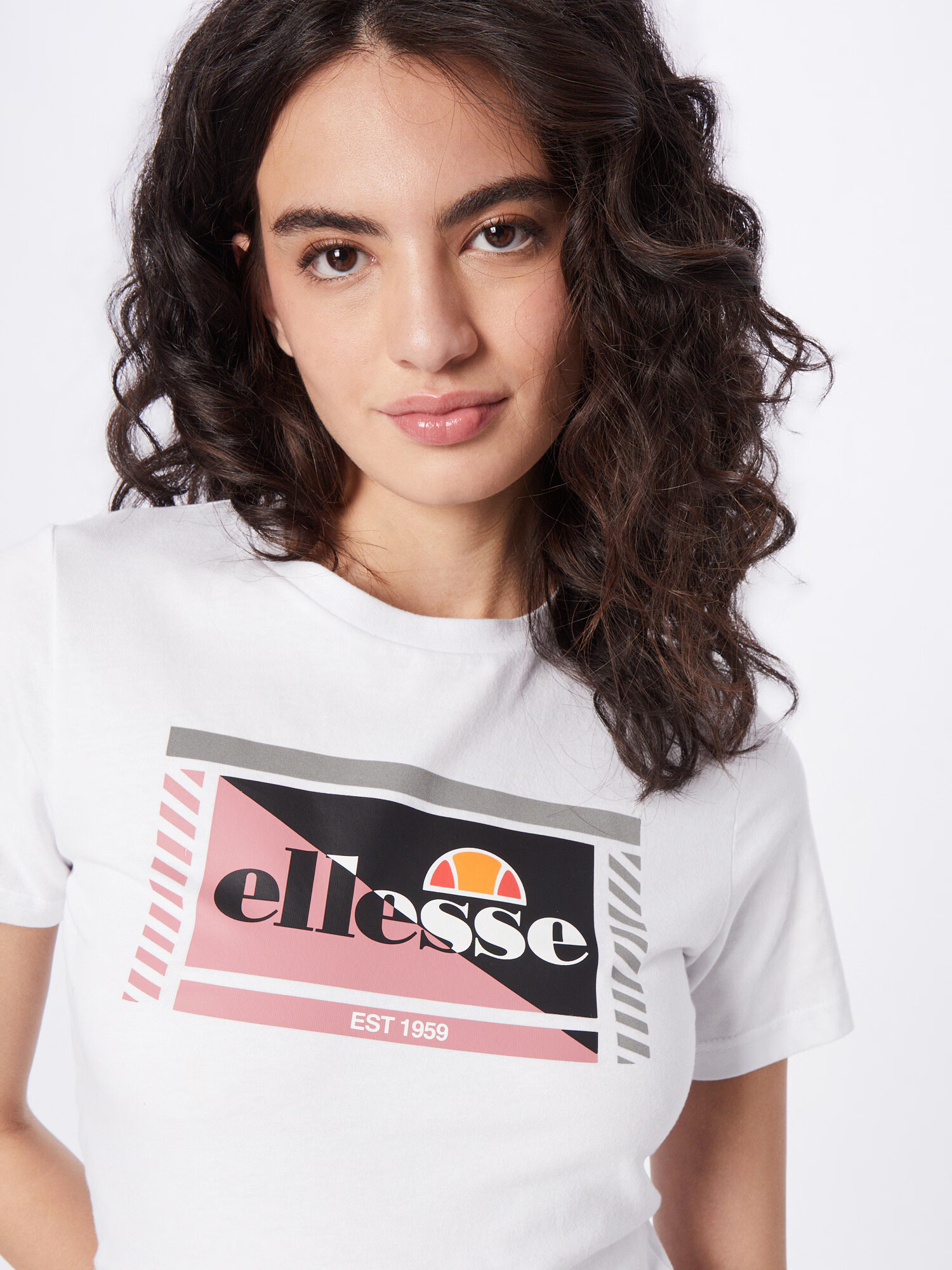 ELLESSE Funkčné tričko 'Ruby' sivá / ružová / čierna / biela - Pepit.sk