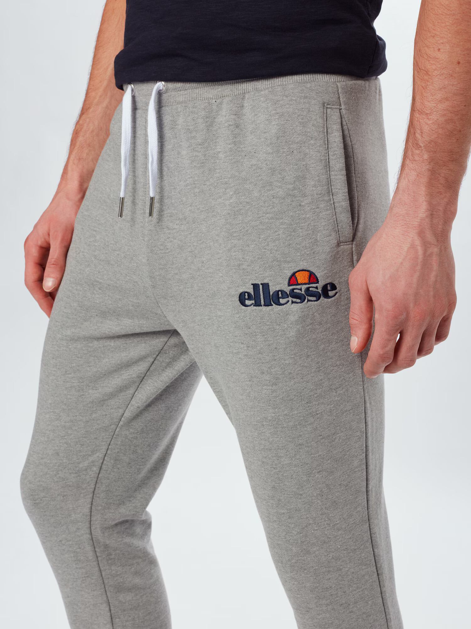 ELLESSE Nohavice 'Nioro' sivá melírovaná / čierna - Pepit.sk