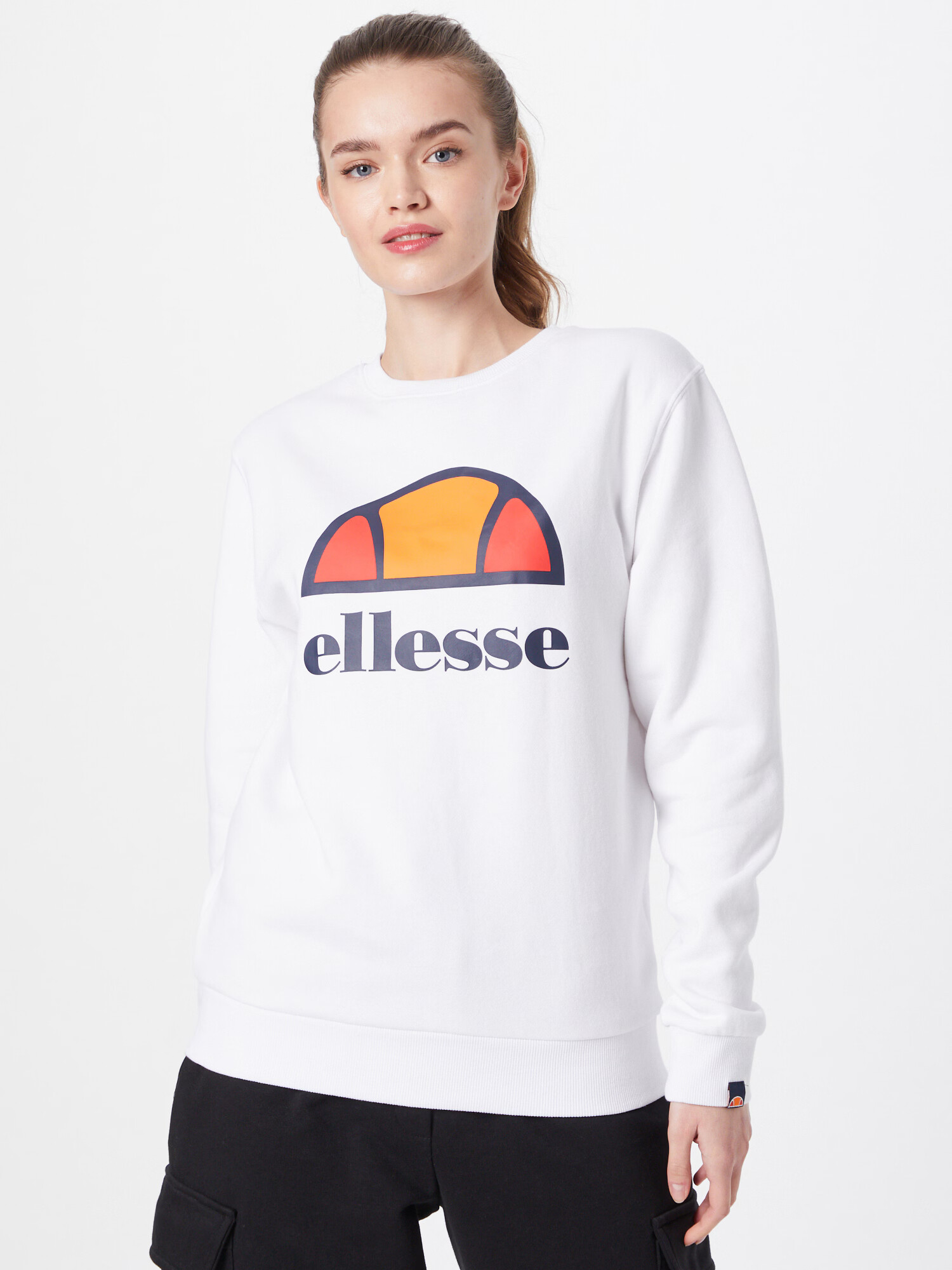 ELLESSE Športová mikina 'Corneo' námornícka modrá / oranžová / červená / biela - Pepit.sk