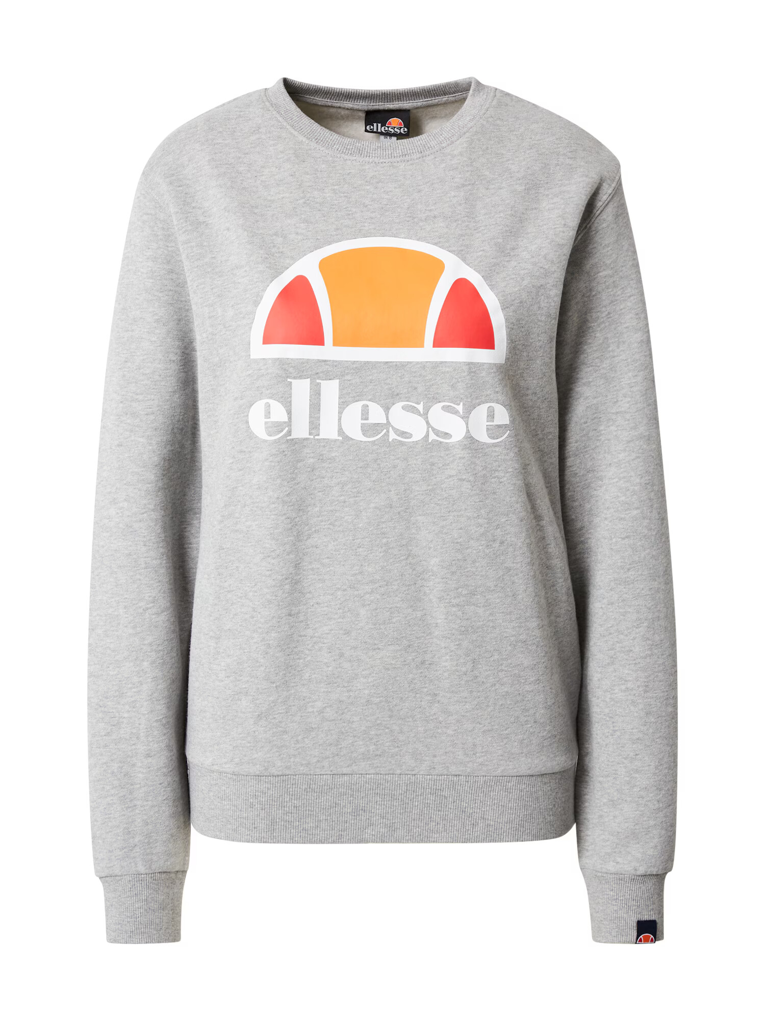 ELLESSE Športová mikina 'Corneo' sivá melírovaná / oranžová / červená / biela - Pepit.sk