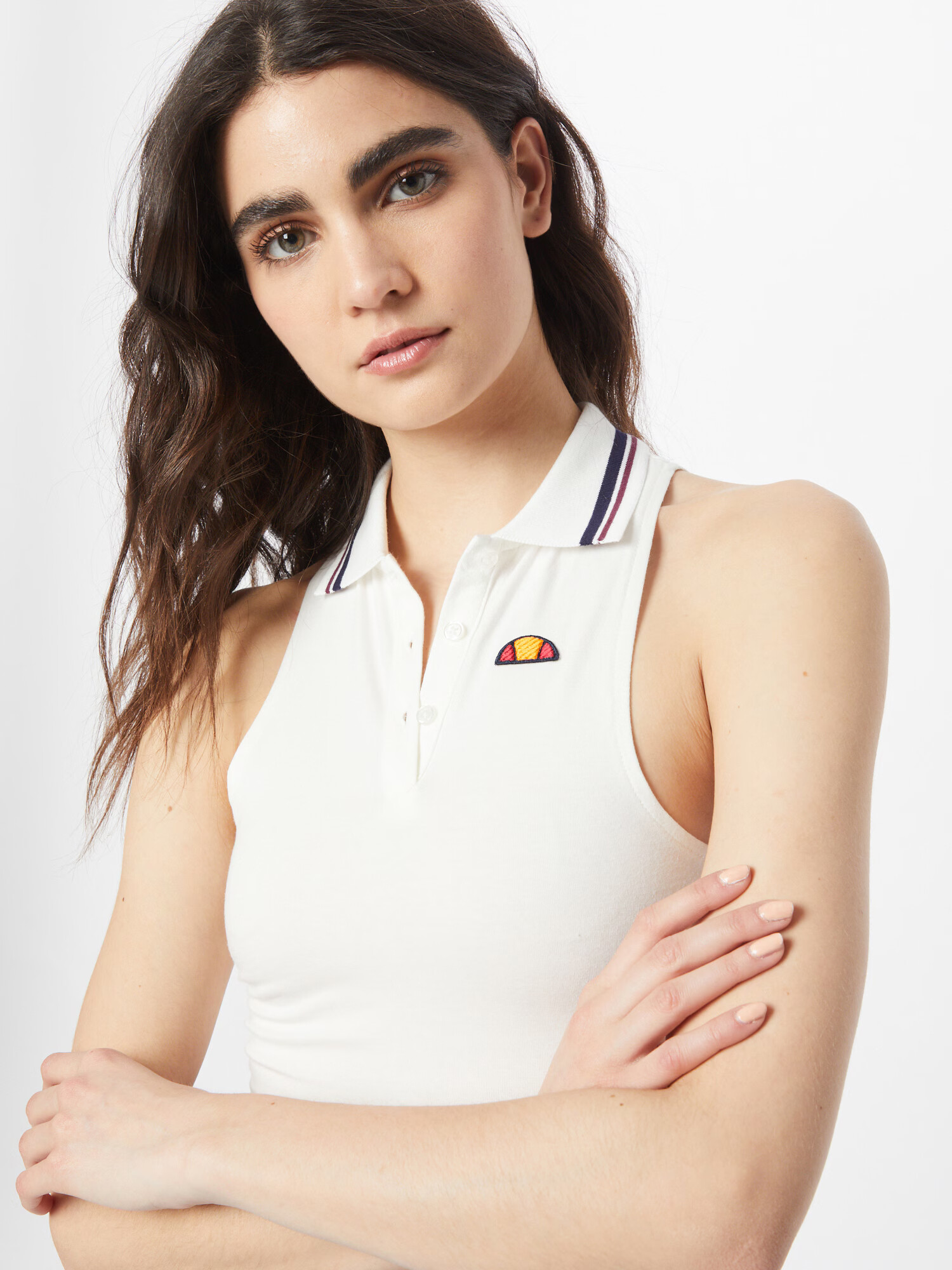 ELLESSE Top námornícka modrá / oranžová / červená / burgundská / šedobiela - Pepit.sk