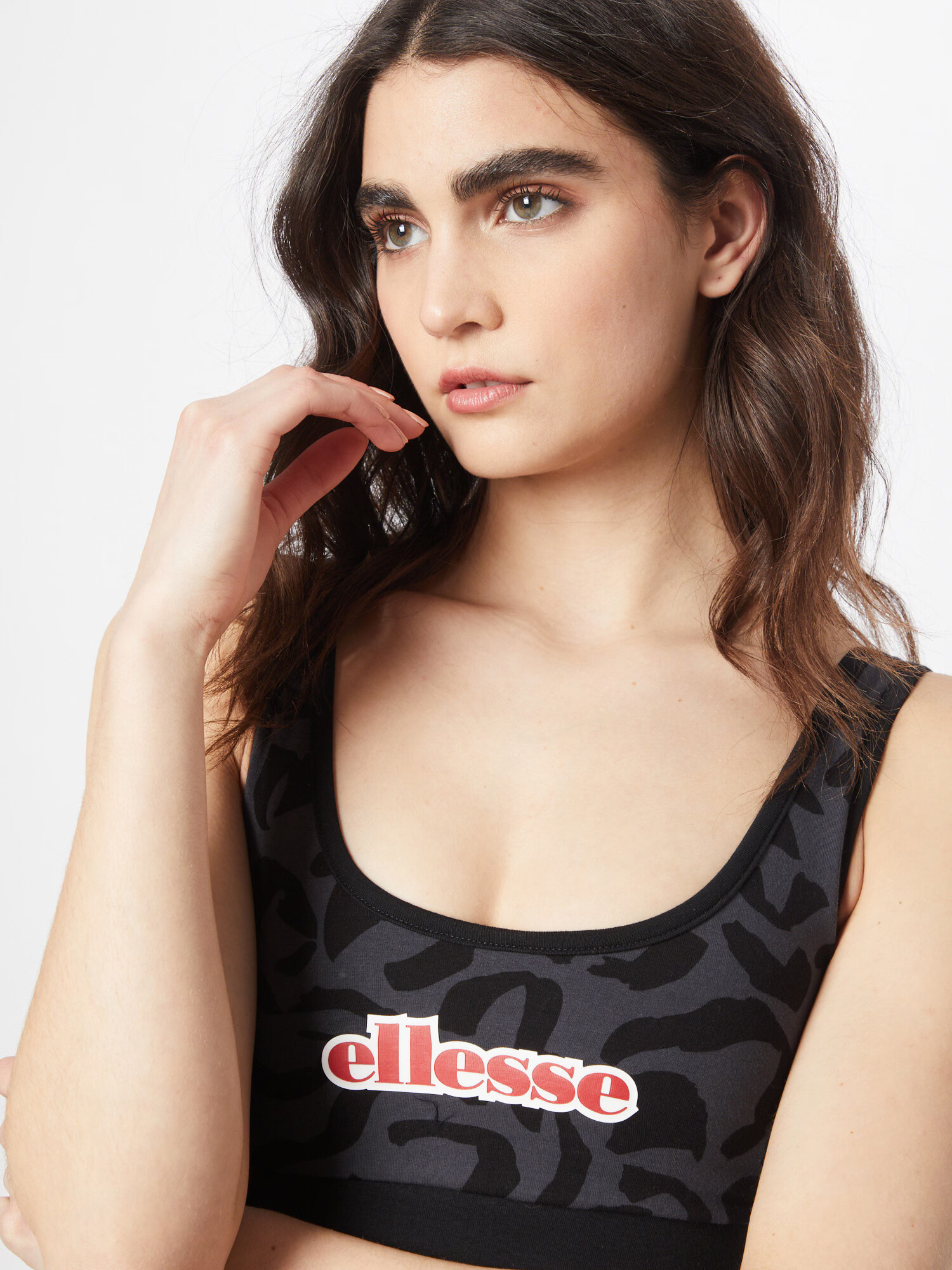 ELLESSE Top 'Sezwin' grafitová / krvavo červená / čierna / biela - Pepit.sk