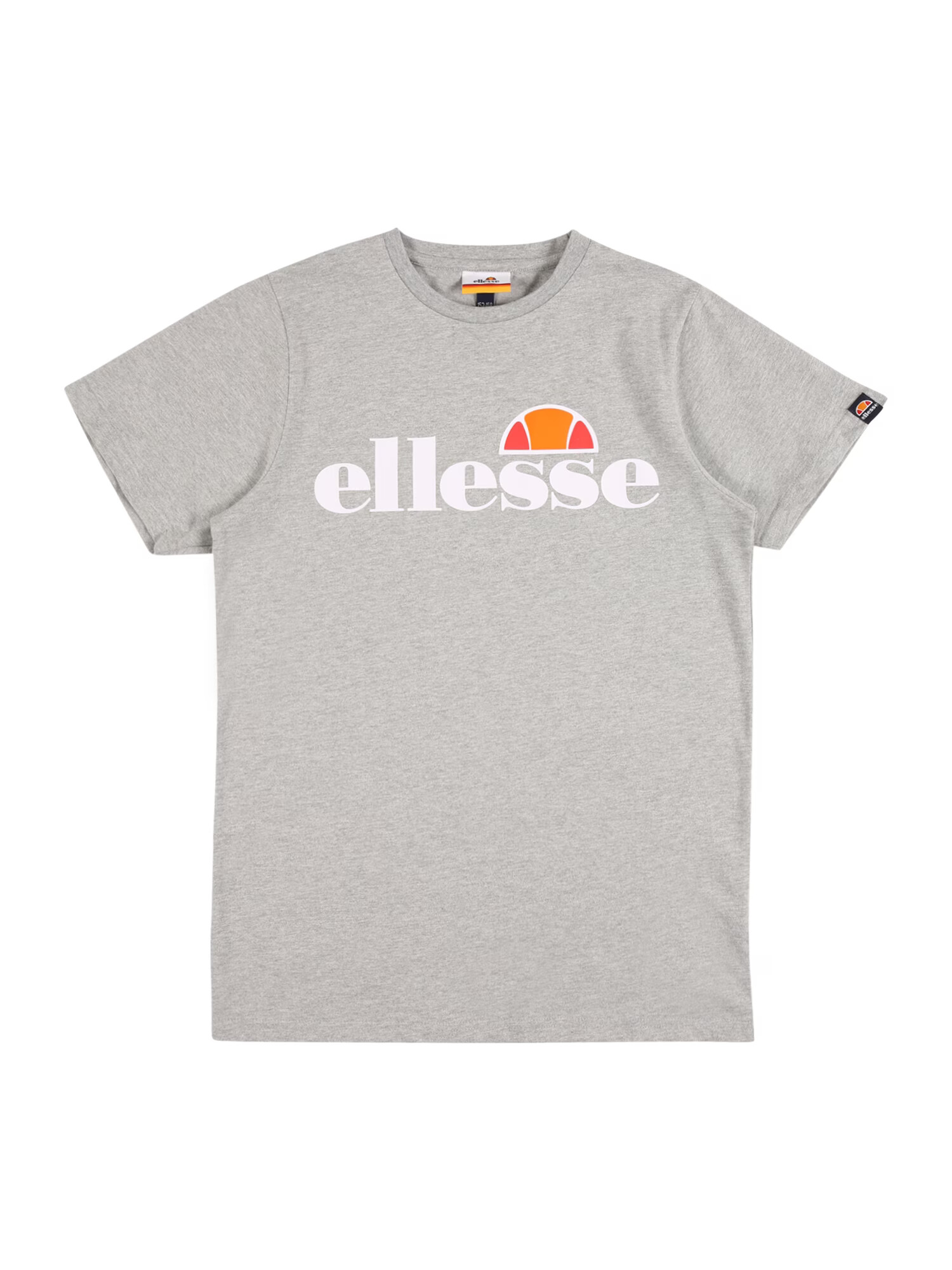 ELLESSE Tričko 'JENA' sivá melírovaná / oranžová / brusnicová / biela - Pepit.sk