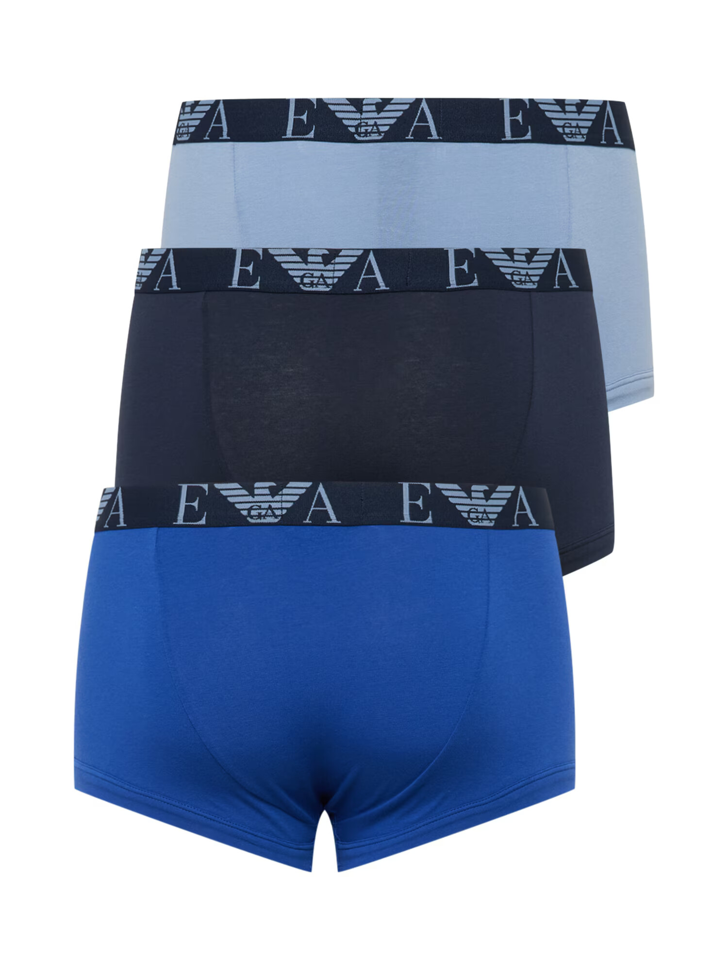 Emporio Armani Boxerky modrá / námornícka modrá / svetlomodrá - Pepit.sk