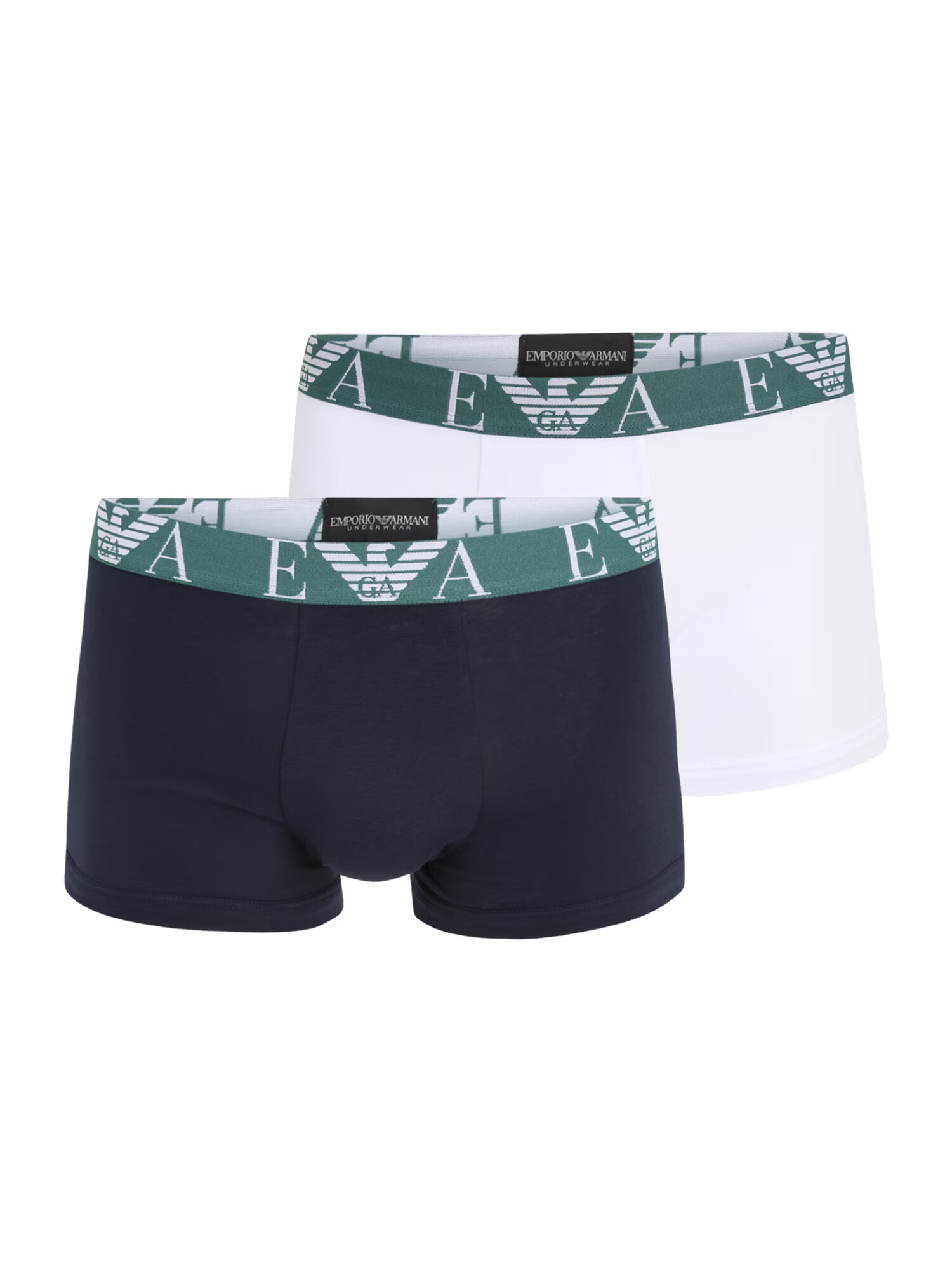 Emporio Armani Boxerky námornícka modrá / zelená / biela - Pepit.sk