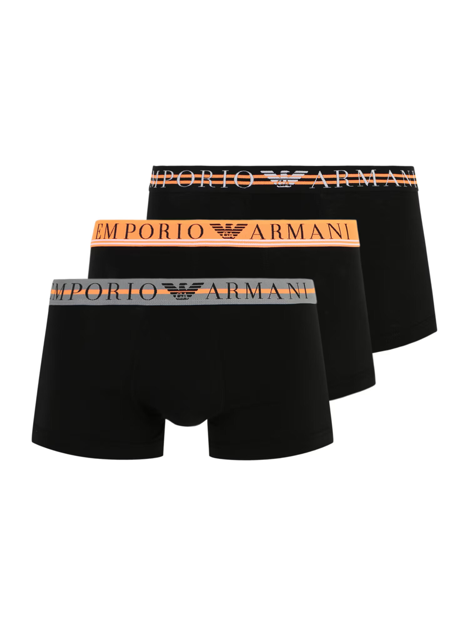 Emporio Armani Boxerky sivá / marhuľová / čierna - Pepit.sk