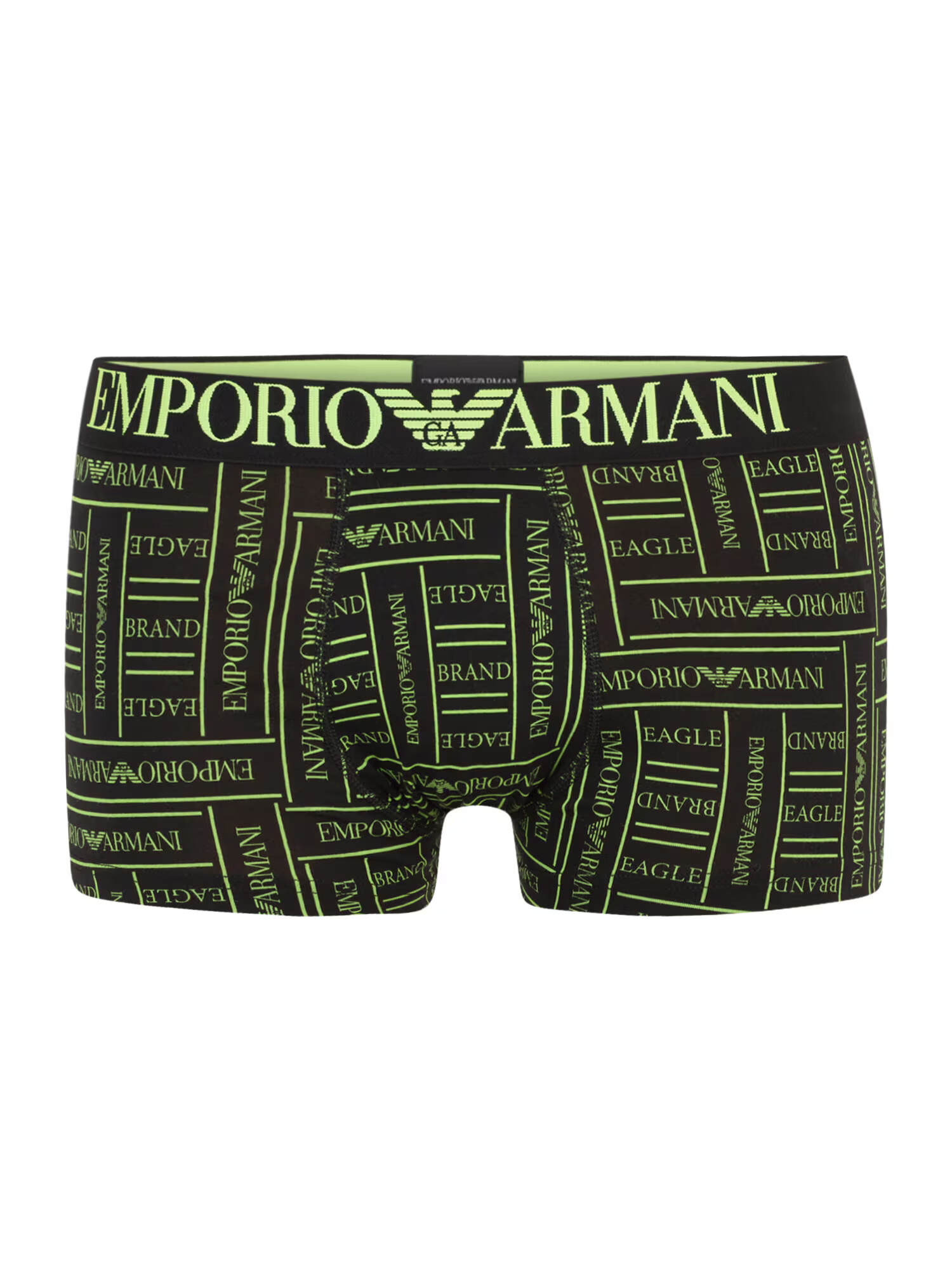 Emporio Armani Boxerky svetlozelená / čierna - Pepit.sk