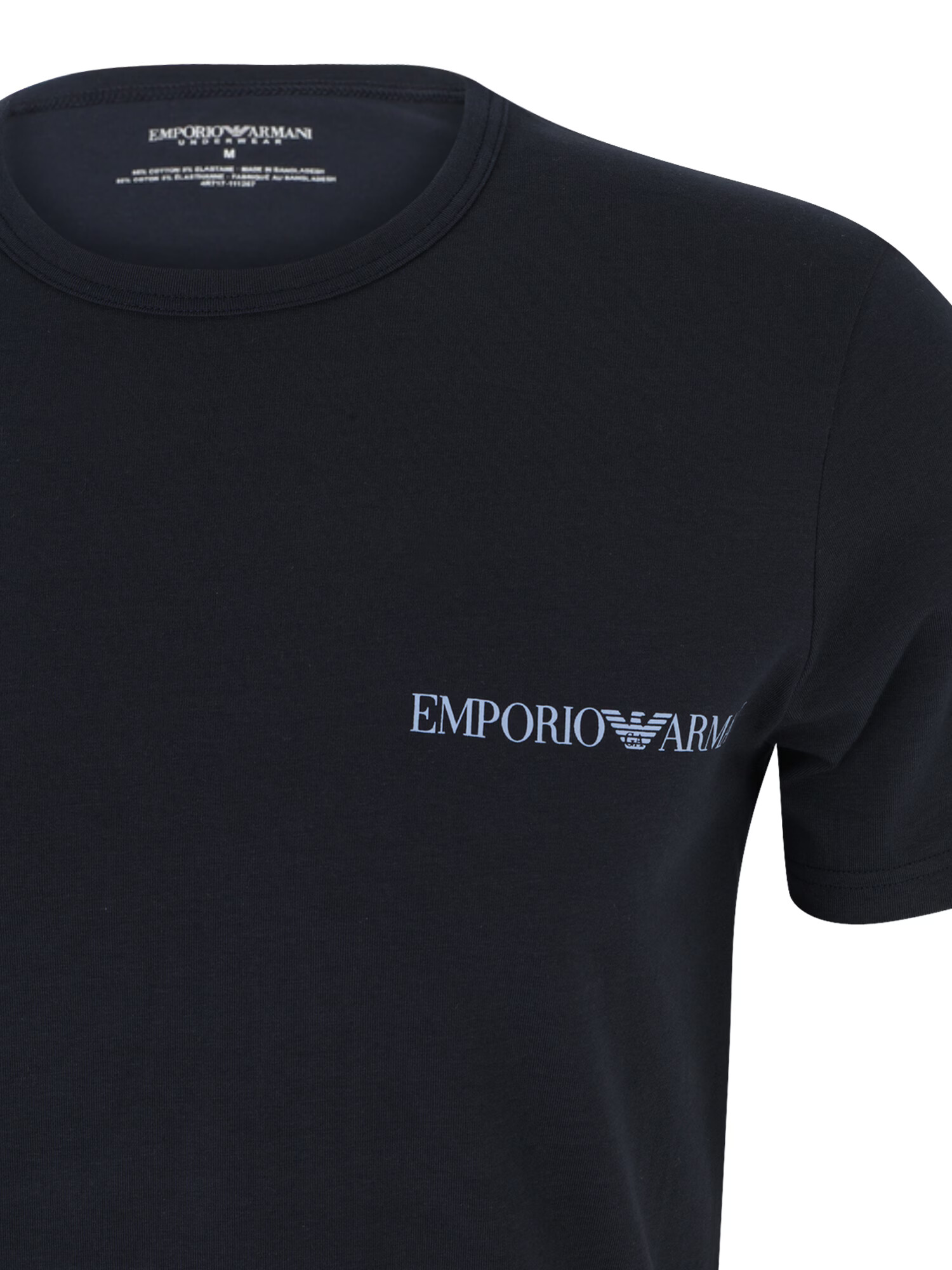 Emporio Armani Tričko námornícka modrá / svetlomodrá / čierna / biela - Pepit.sk