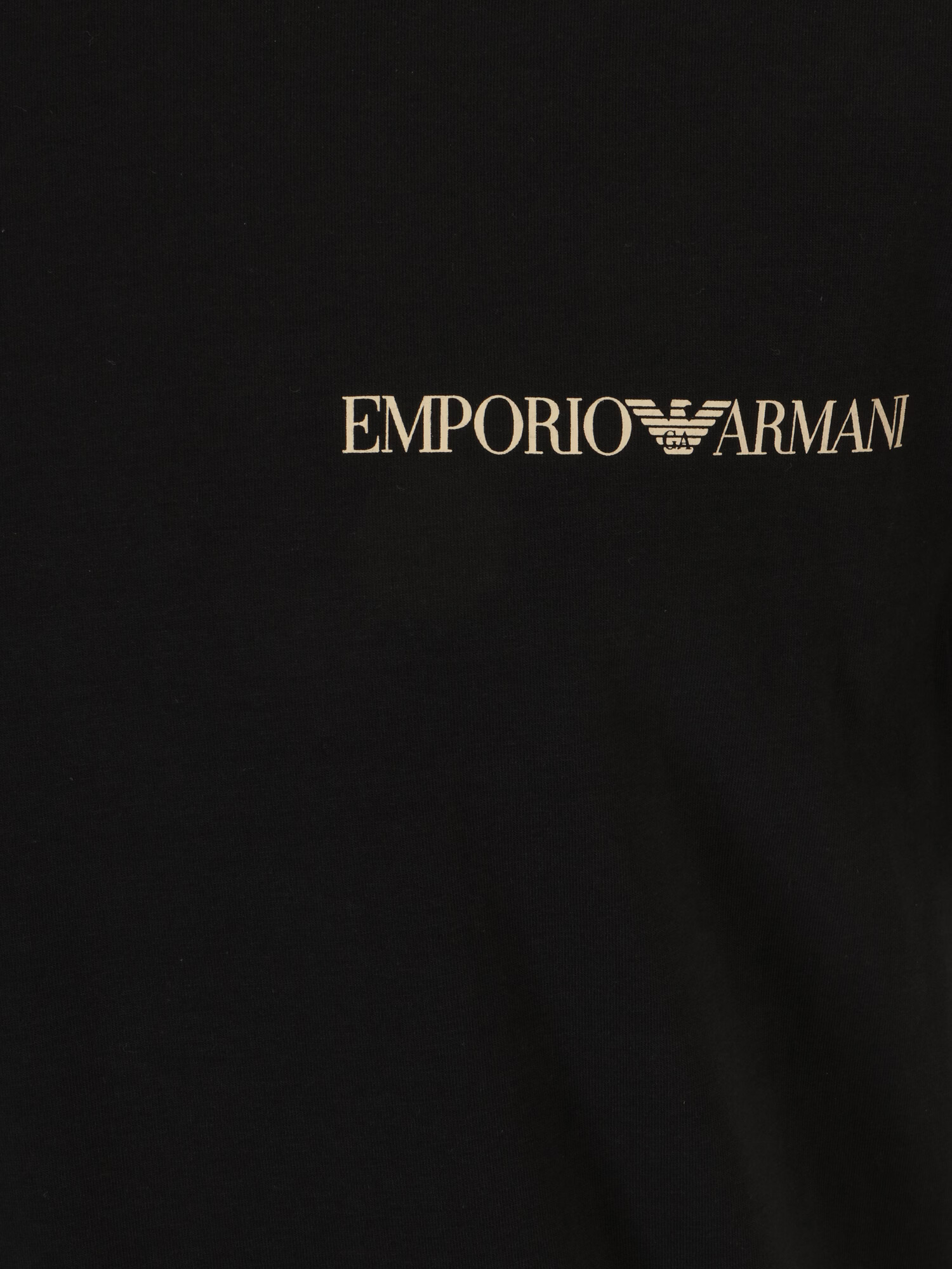 Emporio Armani Tričko piesková / čierna - Pepit.sk