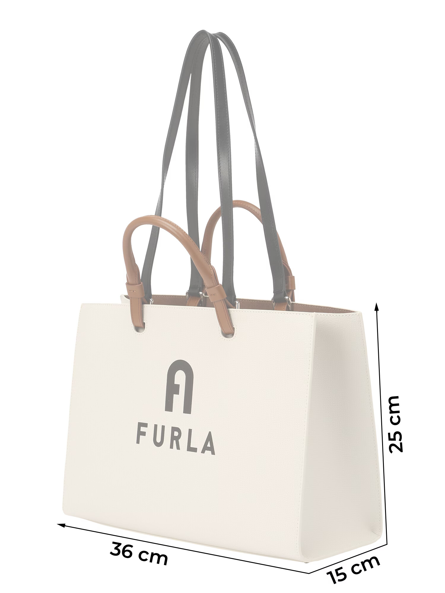 FURLA Shopper béžová / karamelová / čierna - Pepit.sk