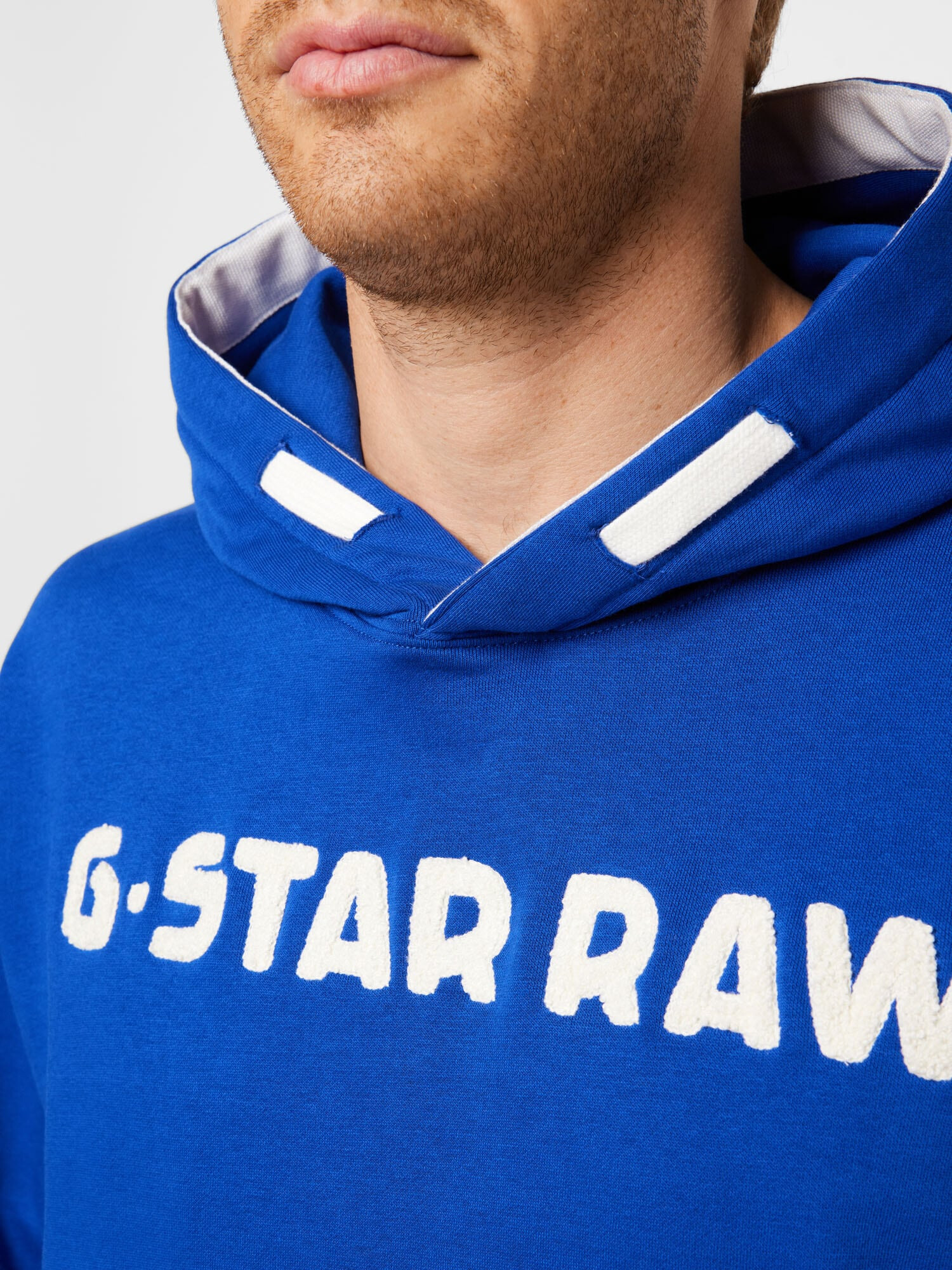 G-Star RAW Mikina modrá / biela - Pepit.sk