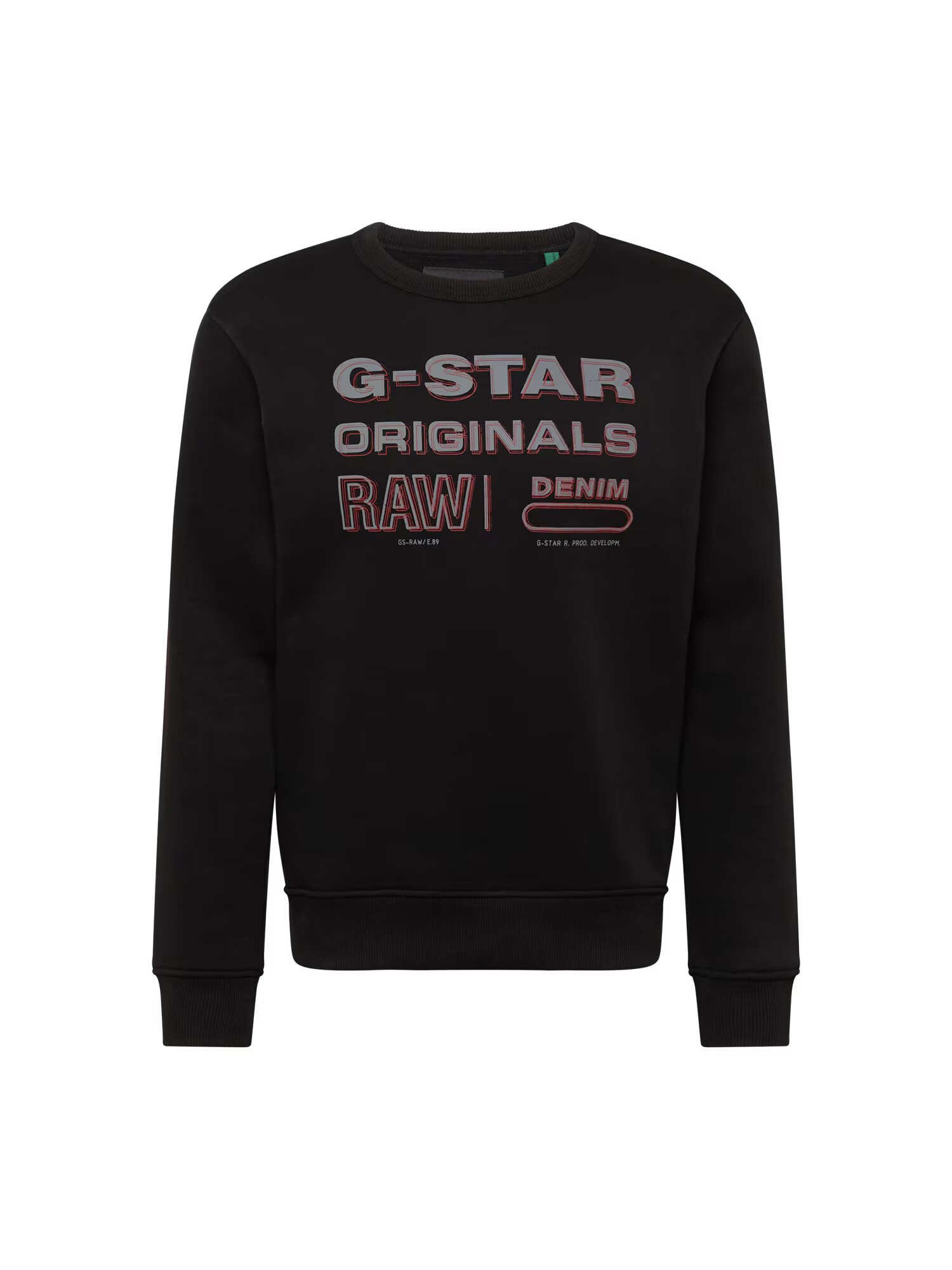 G-Star RAW Mikina sivá / červená / čierna - Pepit.sk