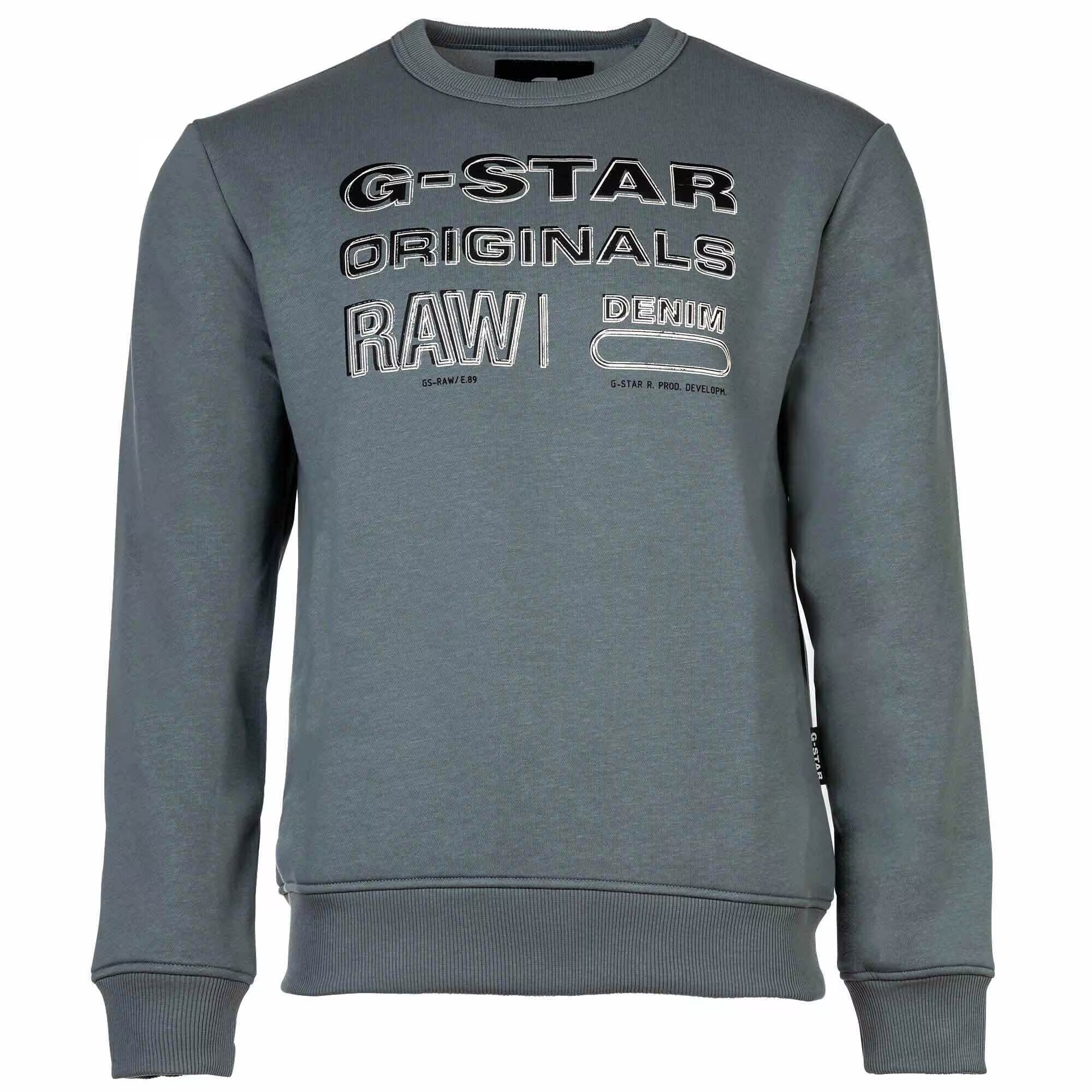 G-Star RAW Mikina sivá / čierna / biela - Pepit.sk