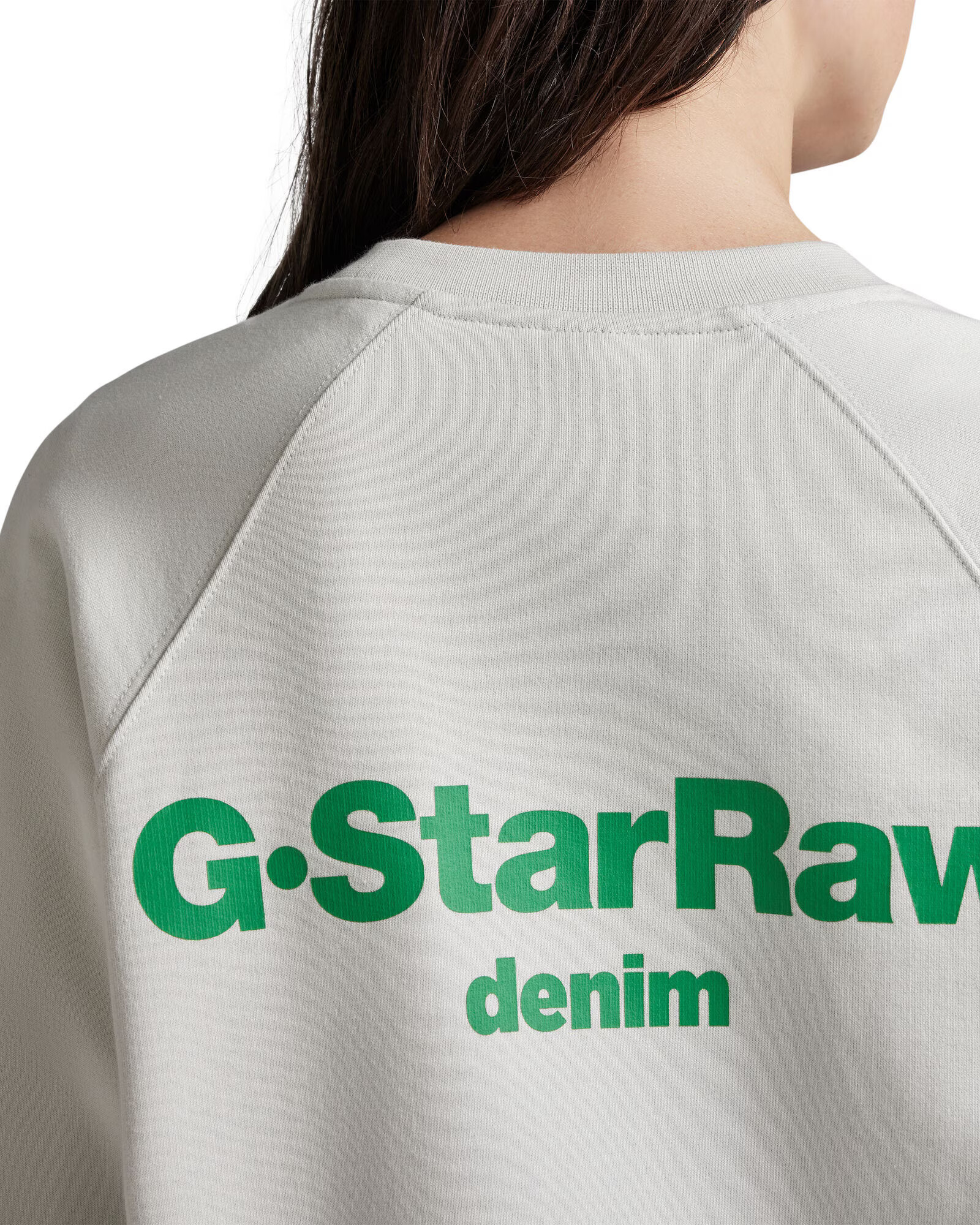 G-Star RAW Mikina svetlosivá / zelená - Pepit.sk