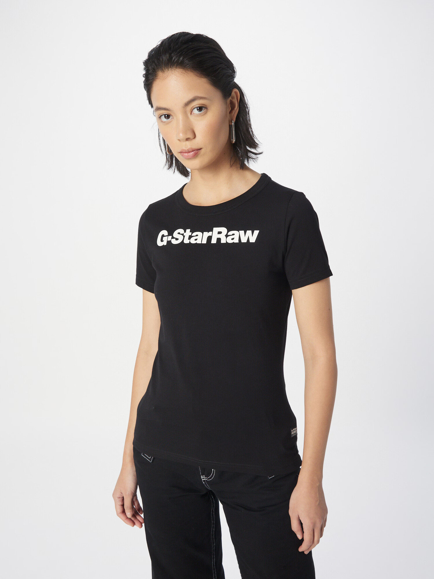 G-Star RAW Tričko čierna / biela - Pepit.sk