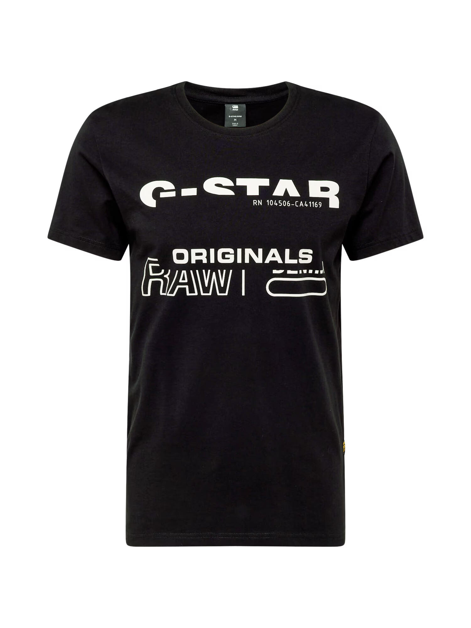 G-Star RAW Tričko 'Originals r t' čierna / biela - Pepit.sk