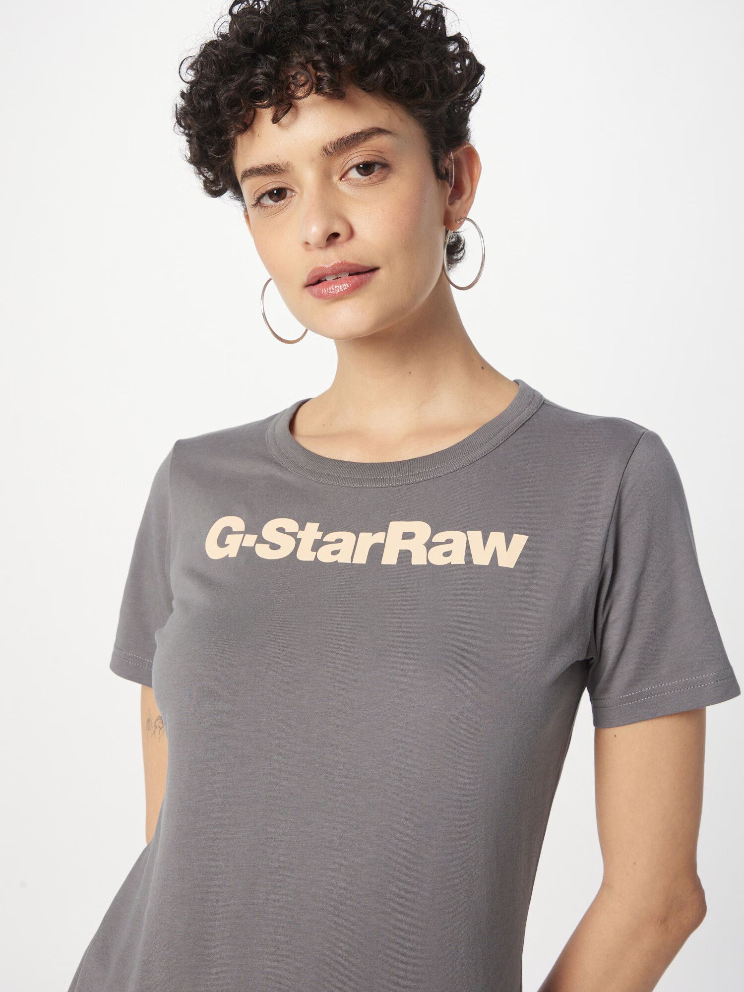 G-Star RAW Tričko svetlobéžová / tmavomodrá - Pepit.sk