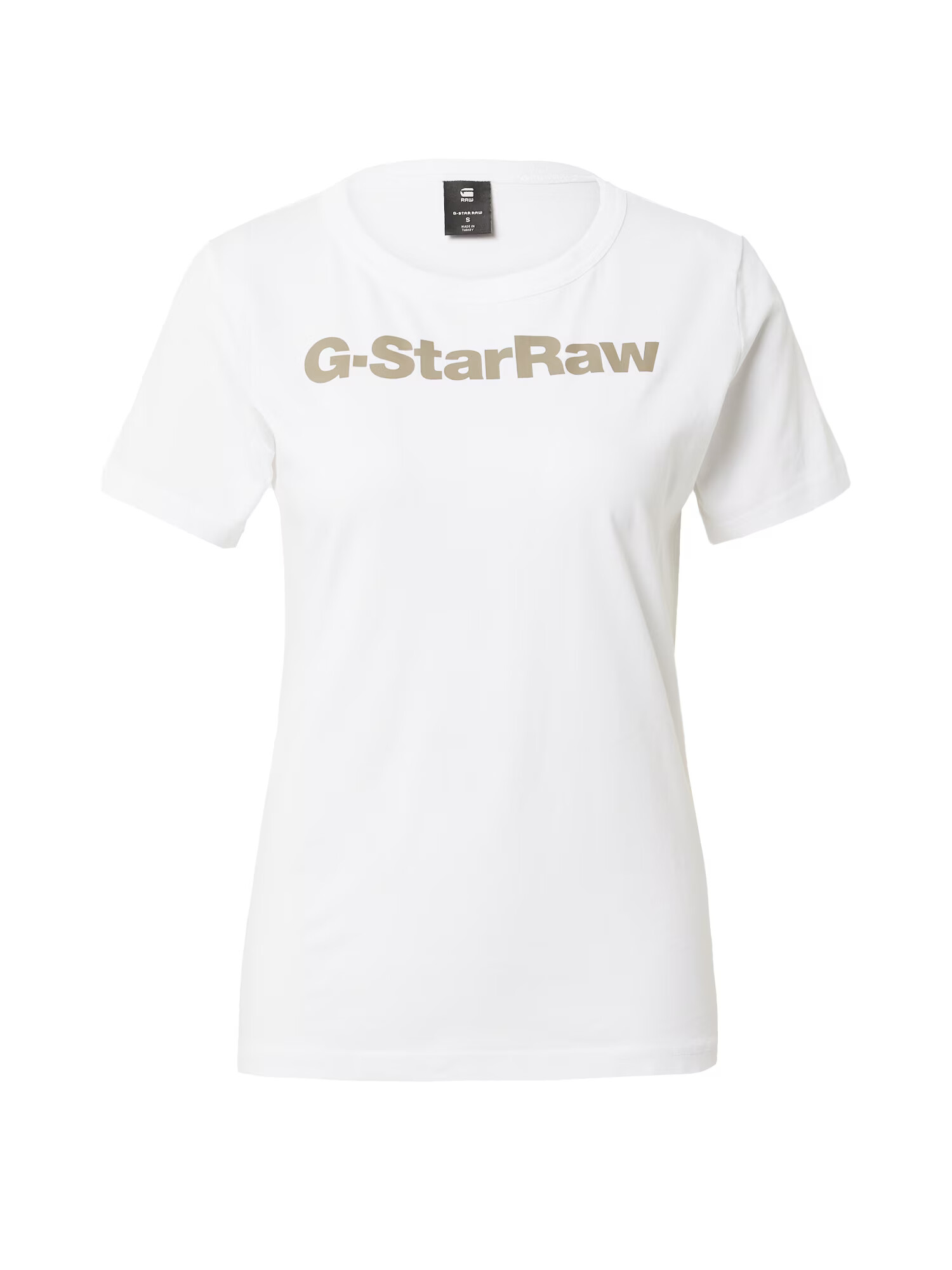 G-Star RAW Tričko tmavobéžová / biela - Pepit.sk