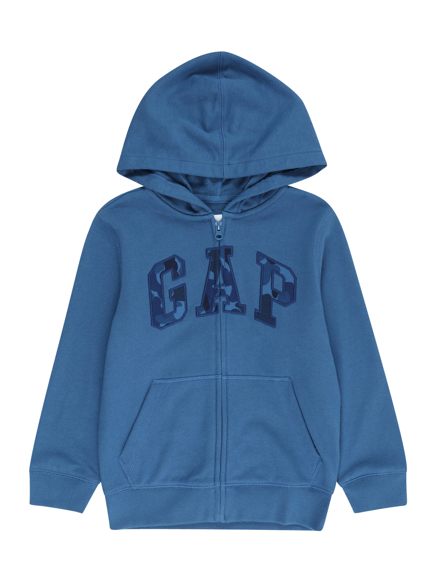 GAP Tepláková bunda 'V-FRCH FT HERITAGE LOGO FZ HOOD' modrá / námornícka modrá / indigo - Pepit.sk