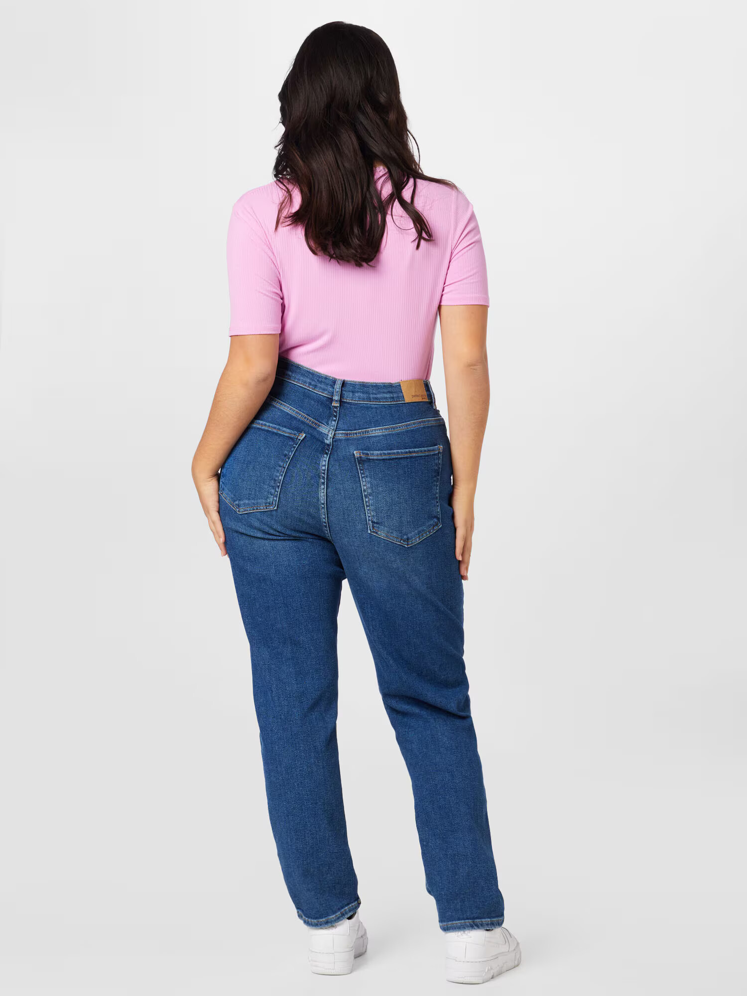 Gina Tricot Curve Džínsy modrá denim - Pepit.sk