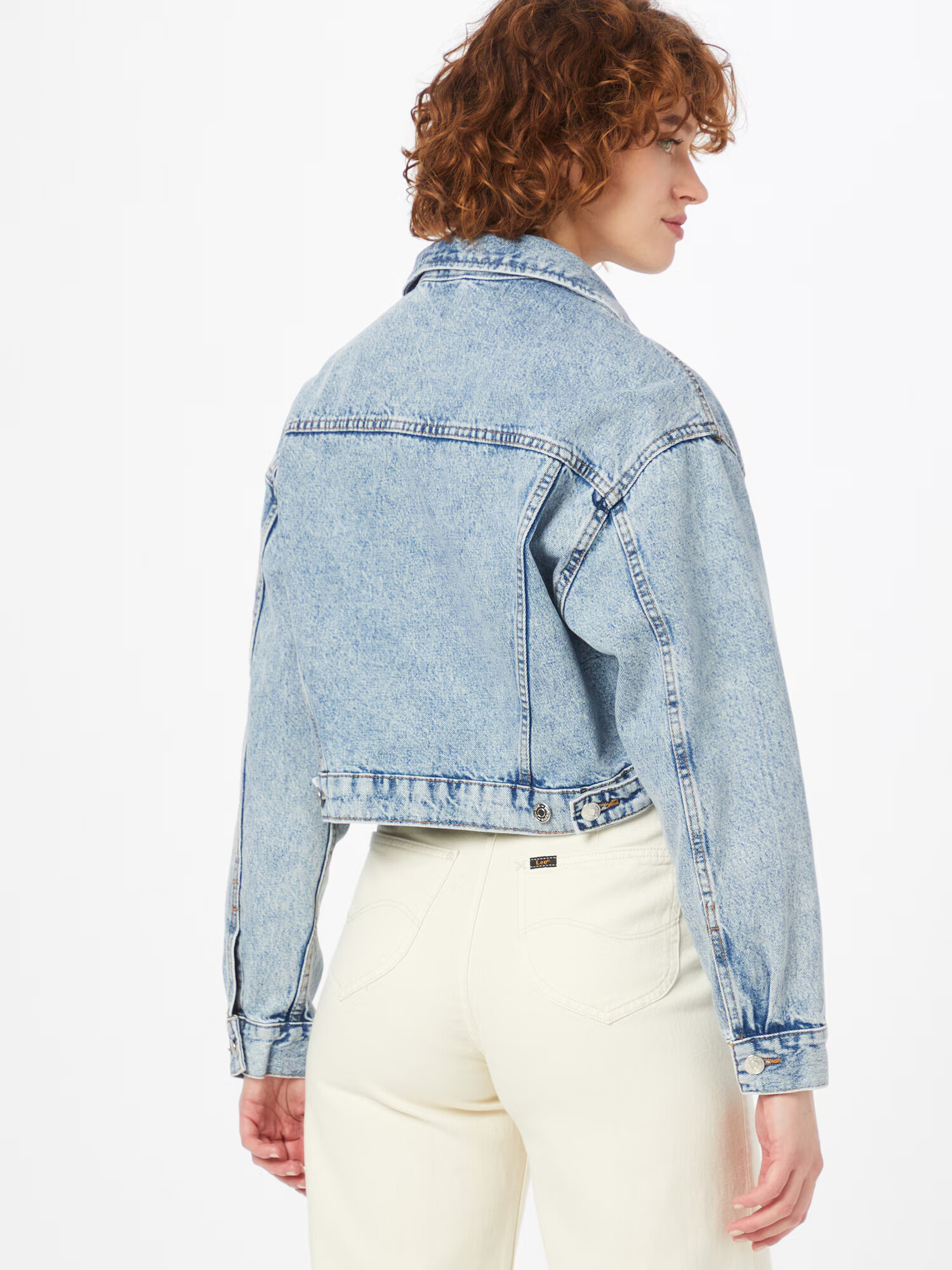 Gina Tricot Prechodná bunda modrá denim - Pepit.sk