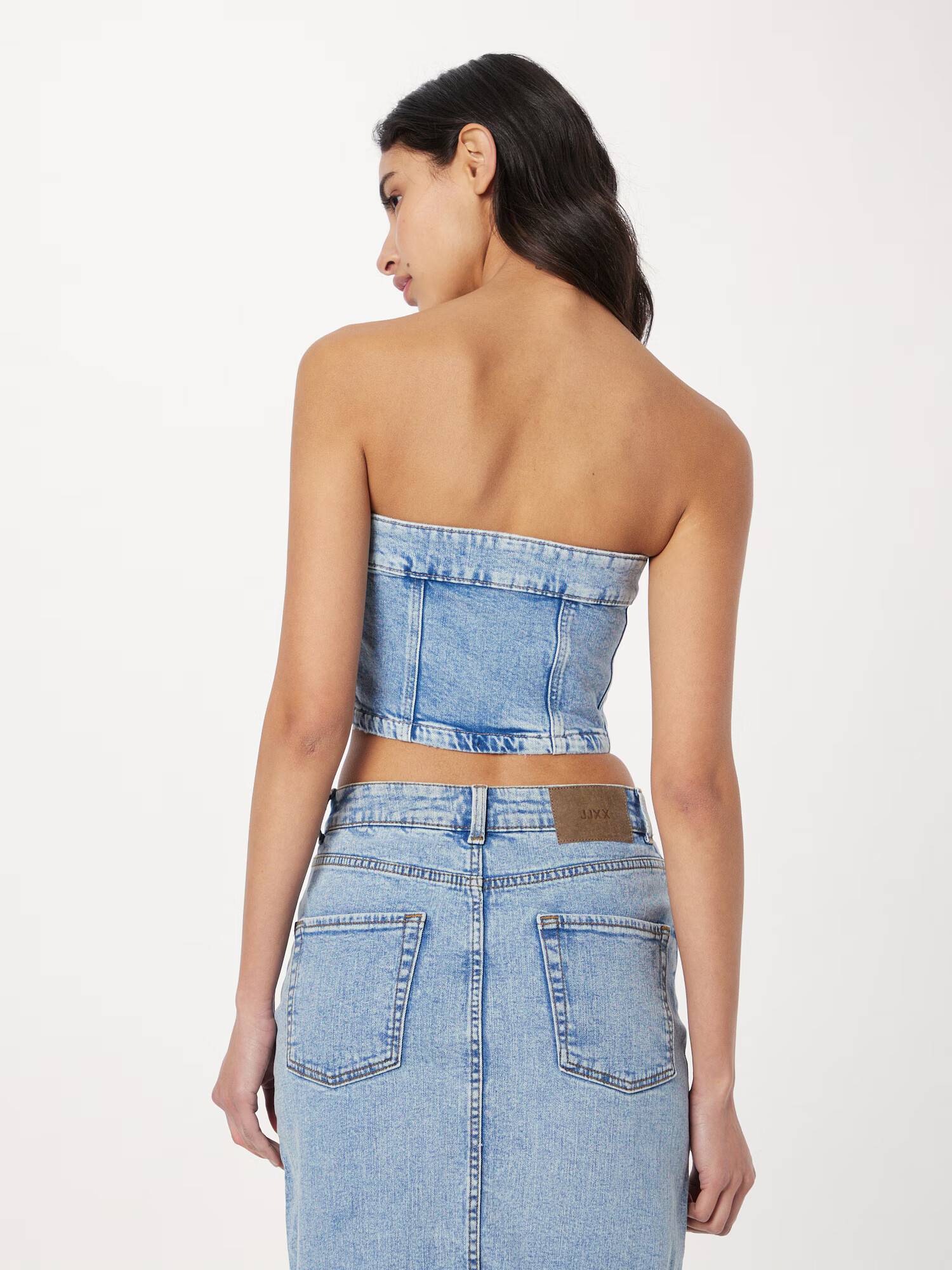 Gina Tricot Top modrá denim - Pepit.sk