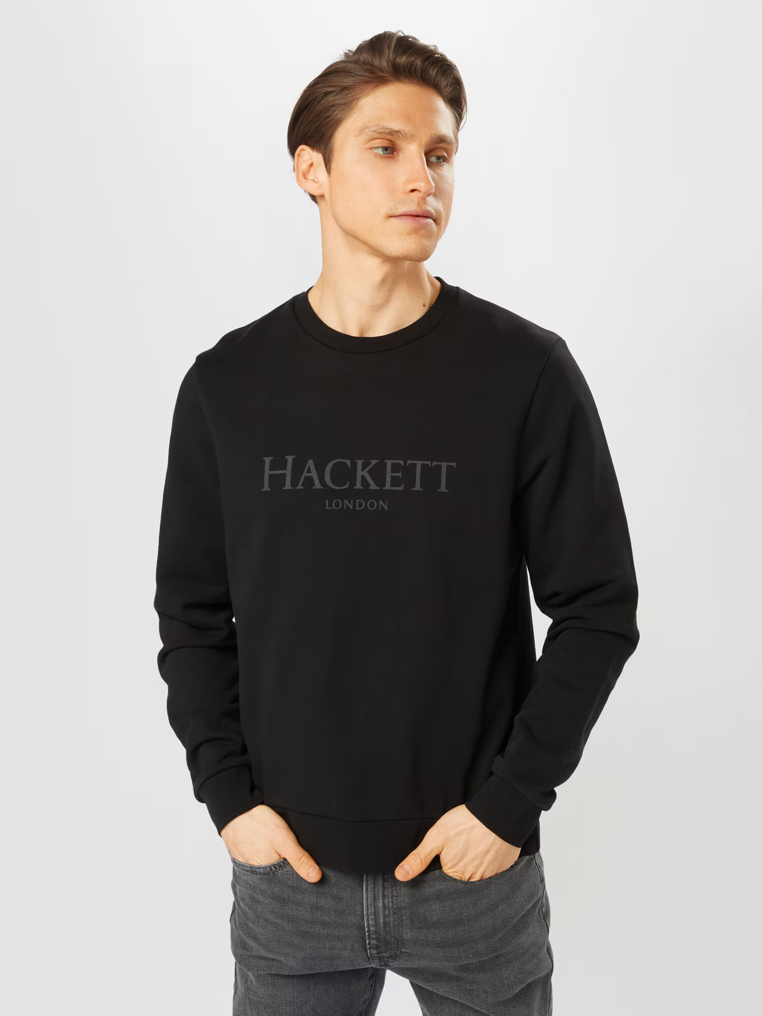 Hackett London Mikina kamenná / čierna - Pepit.sk