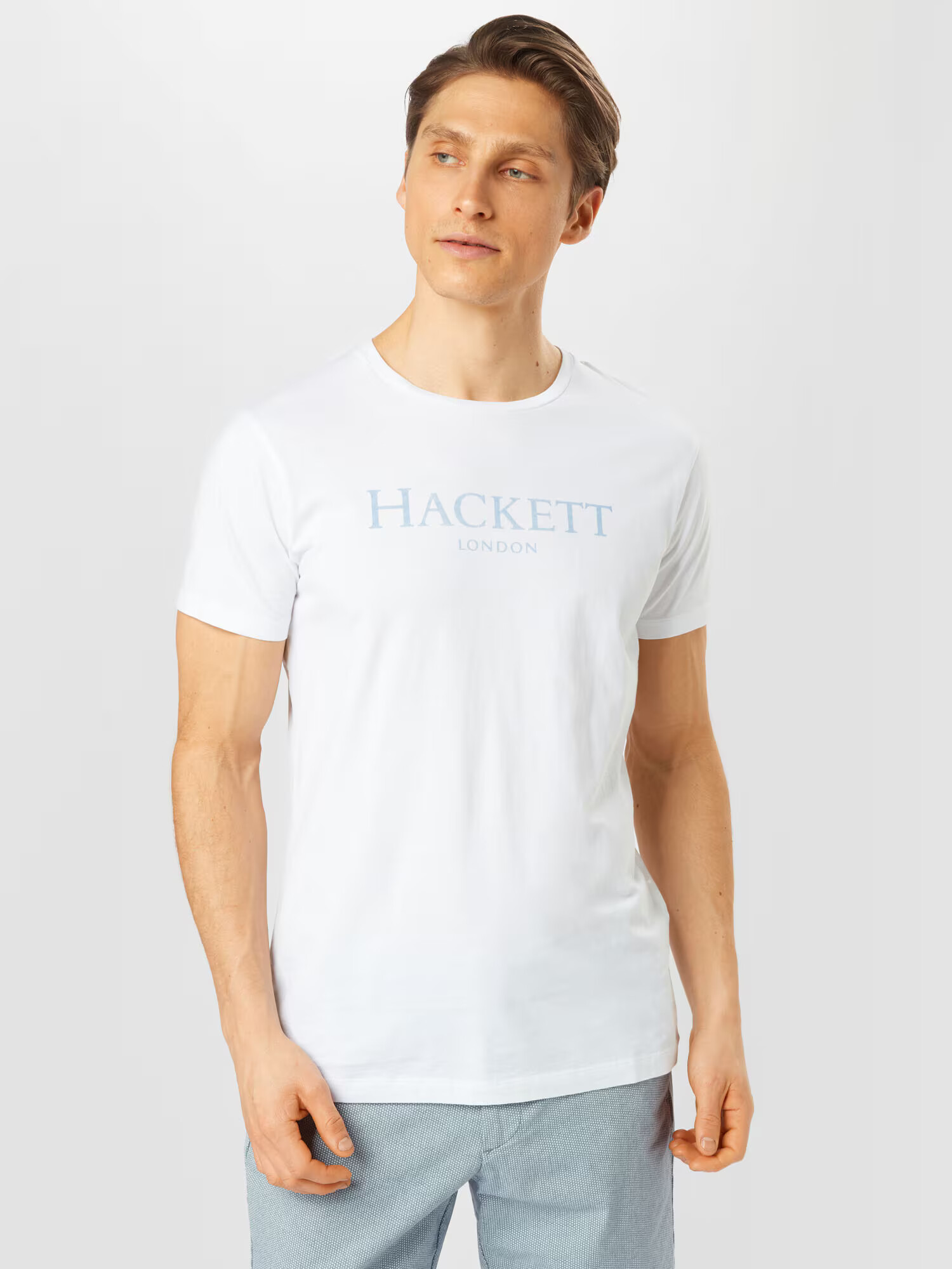 Hackett London Tričko opálová / biela - Pepit.sk