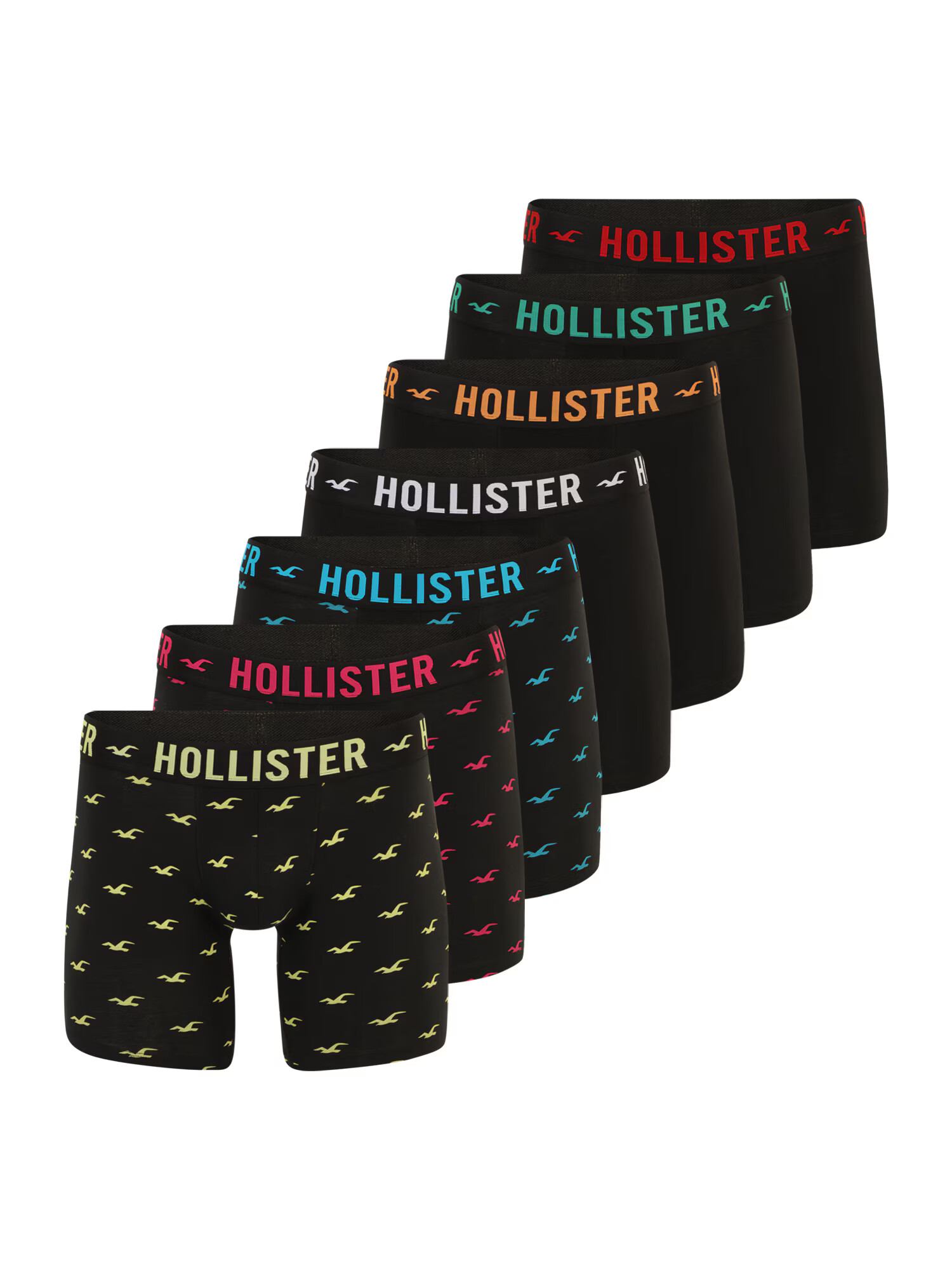 HOLLISTER Boxerky zmiešané farby / čierna - Pepit.sk