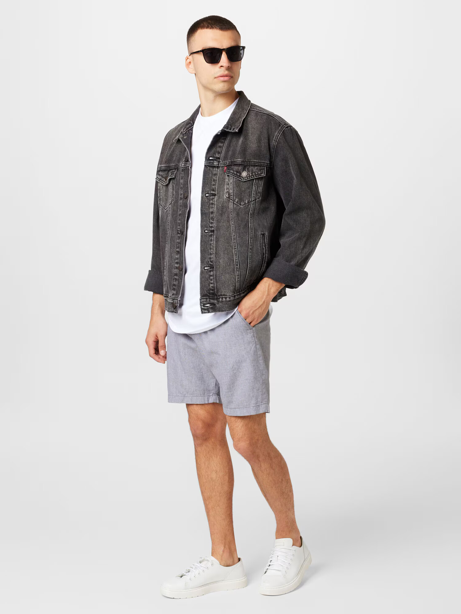 HOLLISTER Chino nohavice sivý denim - Pepit.sk