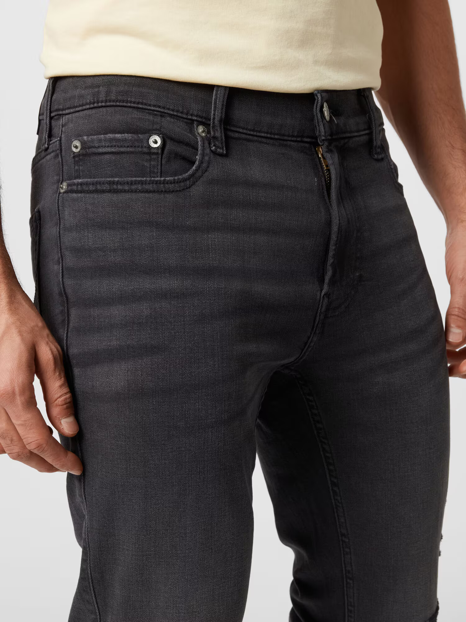 HOLLISTER Džínsy čierny denim - Pepit.sk