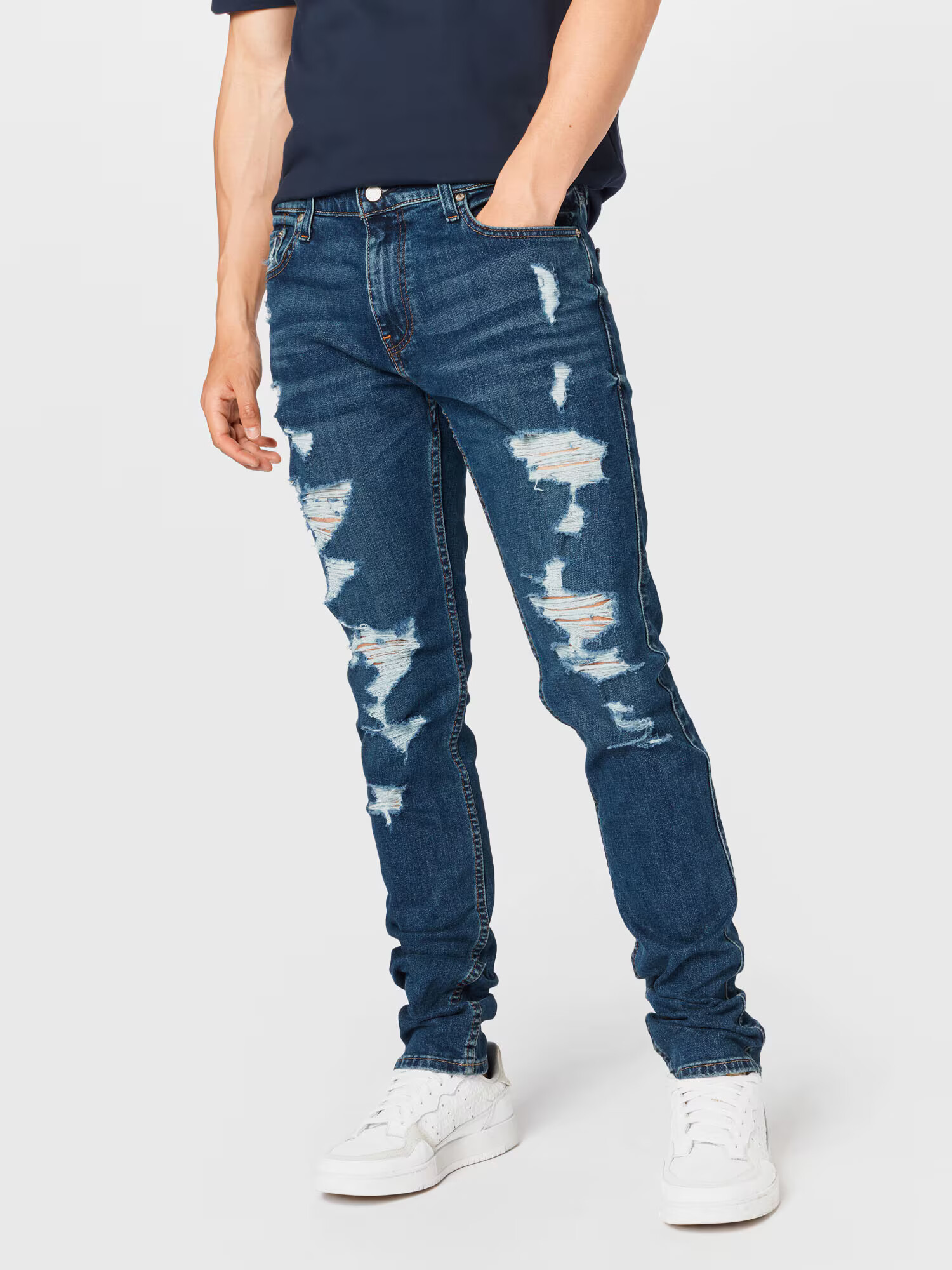 HOLLISTER Džínsy modrá denim - Pepit.sk