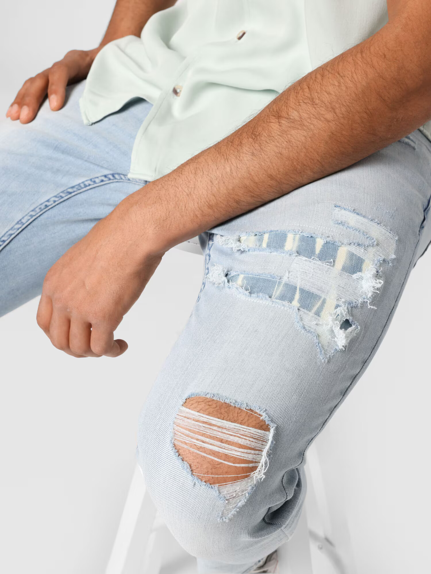 HOLLISTER Džínsy modrá denim - Pepit.sk