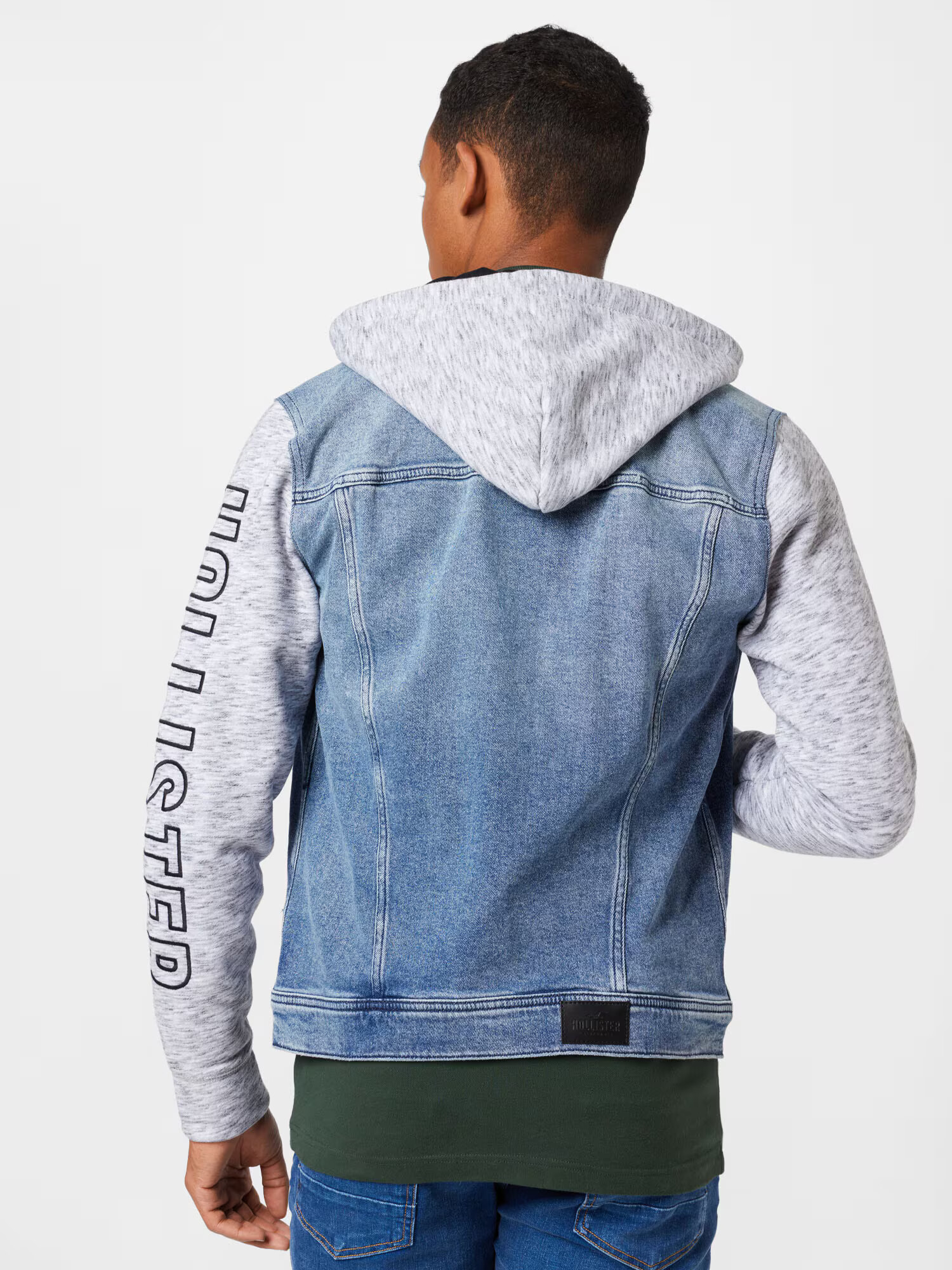 HOLLISTER Prechodná bunda 'TWOFER' modrá denim / sivá melírovaná / čierna - Pepit.sk