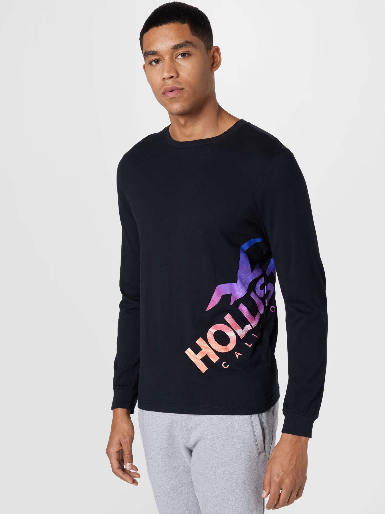 HOLLISTER Tričko 'CYBER DROP' béžová / modrá / tmavomodrá / svetlofialová / staroružová - Pepit.sk