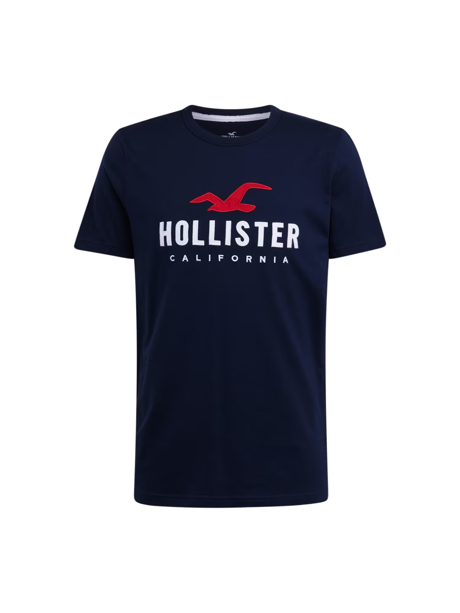 HOLLISTER Tričko 'EMEA' námornícka modrá / červená / biela - Pepit.sk