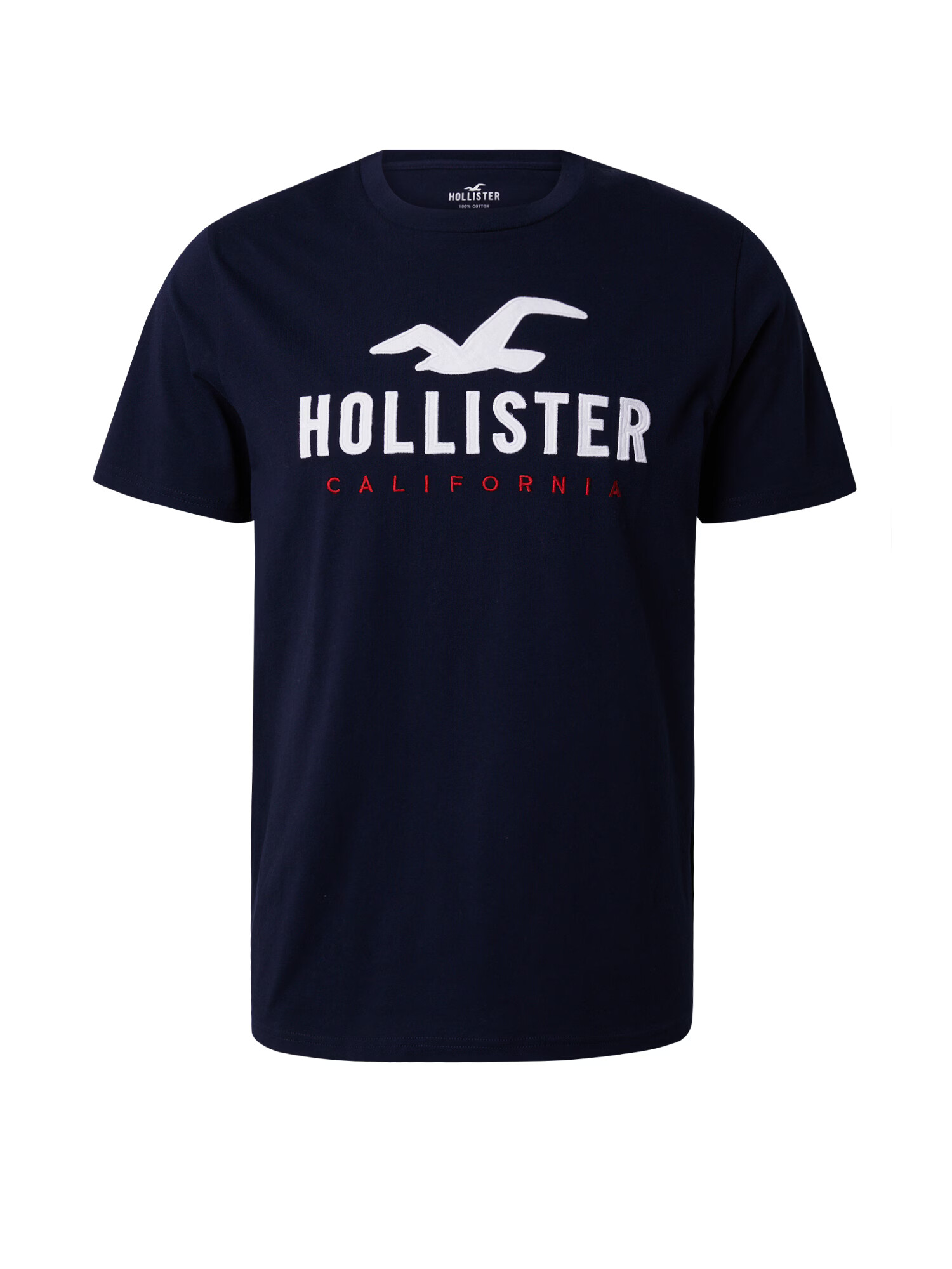 HOLLISTER Tričko námornícka modrá / červená / biela - Pepit.sk