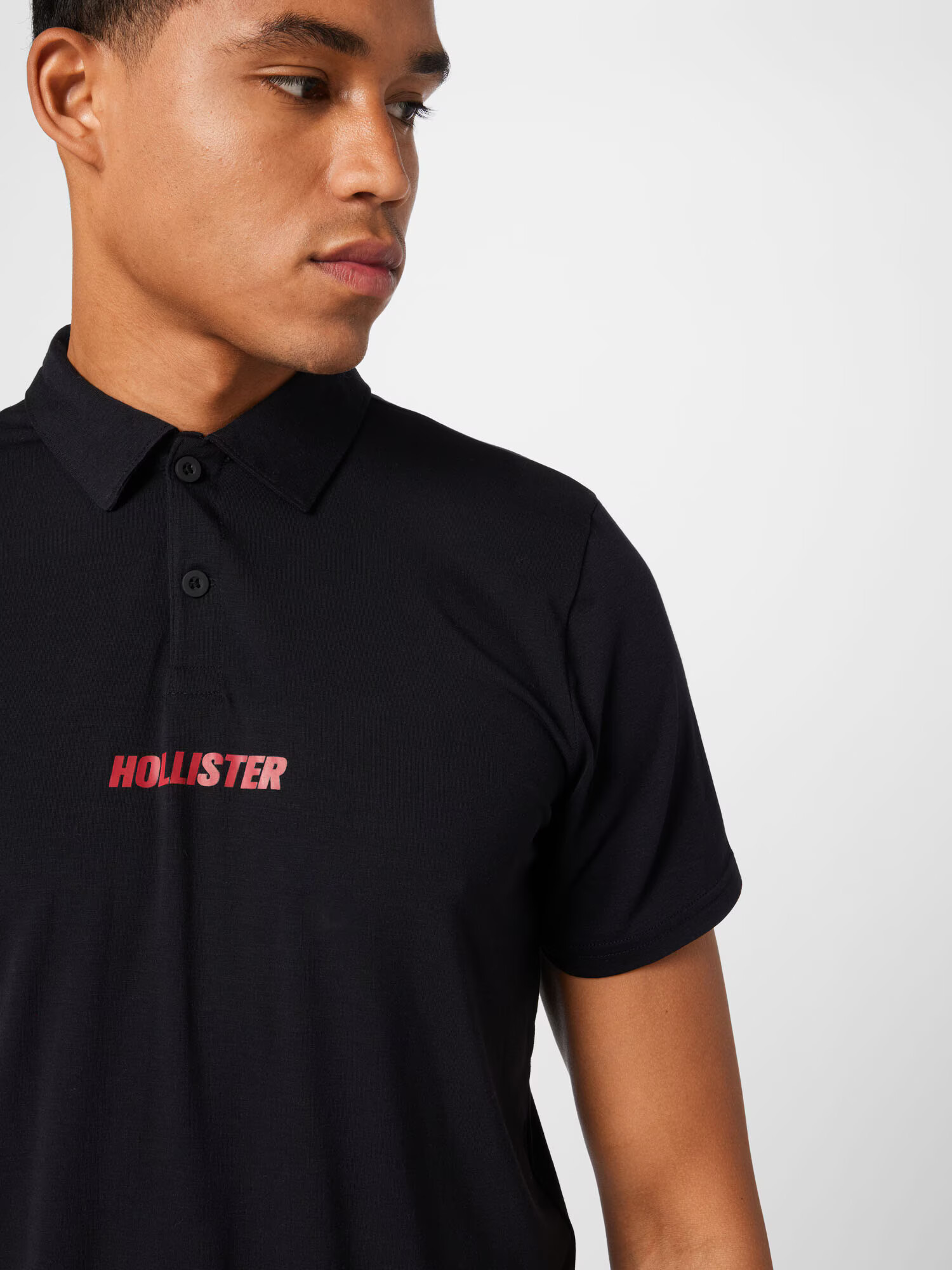 HOLLISTER Tričko 'REFRESH' červená / čierna - Pepit.sk