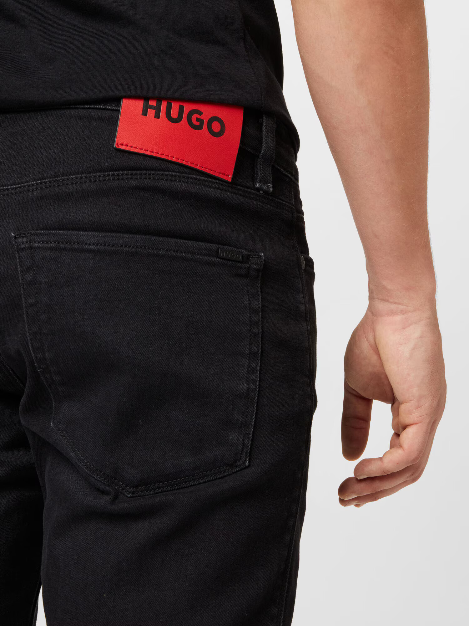 HUGO Red Džínsy 'HUGO 734' červená / čierny denim - Pepit.sk