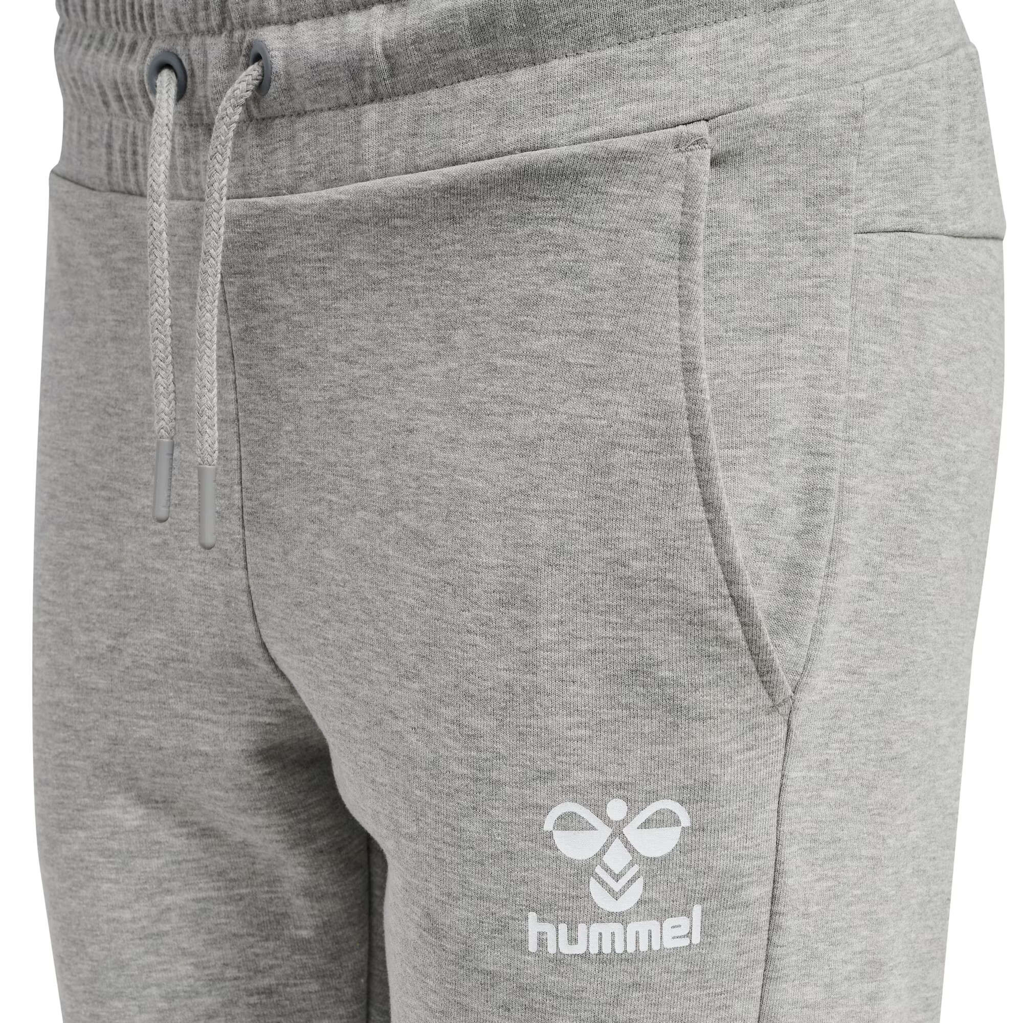 Hummel Športové nohavice 'Noni 2.0' sivá melírovaná / biela - Pepit.sk