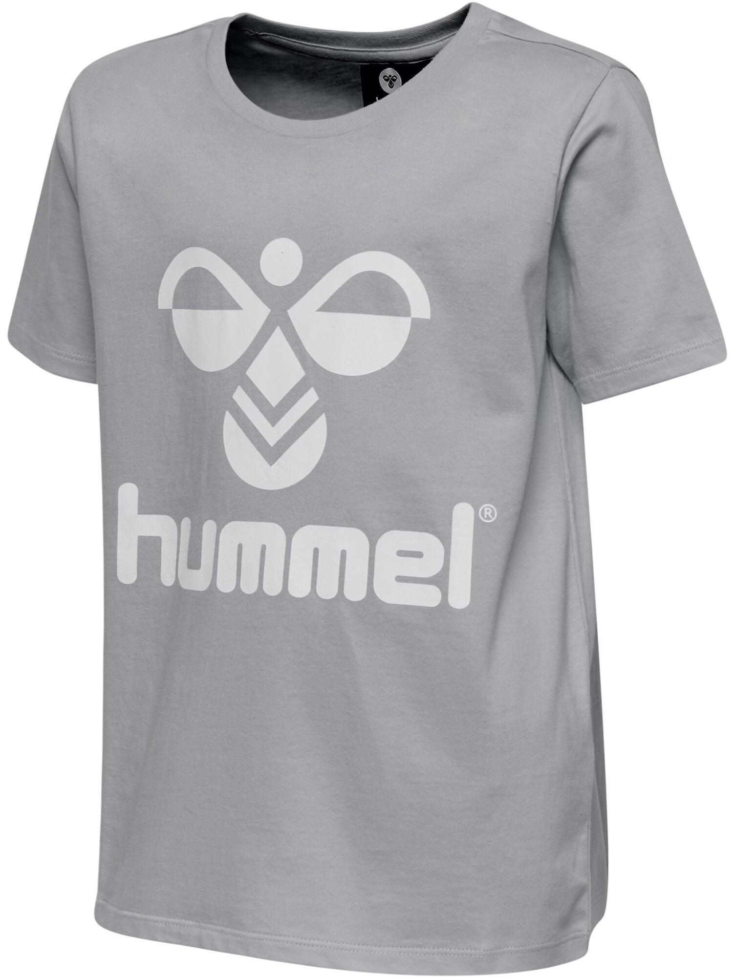 Hummel Tričko 'Tres' sivá melírovaná / biela - Pepit.sk