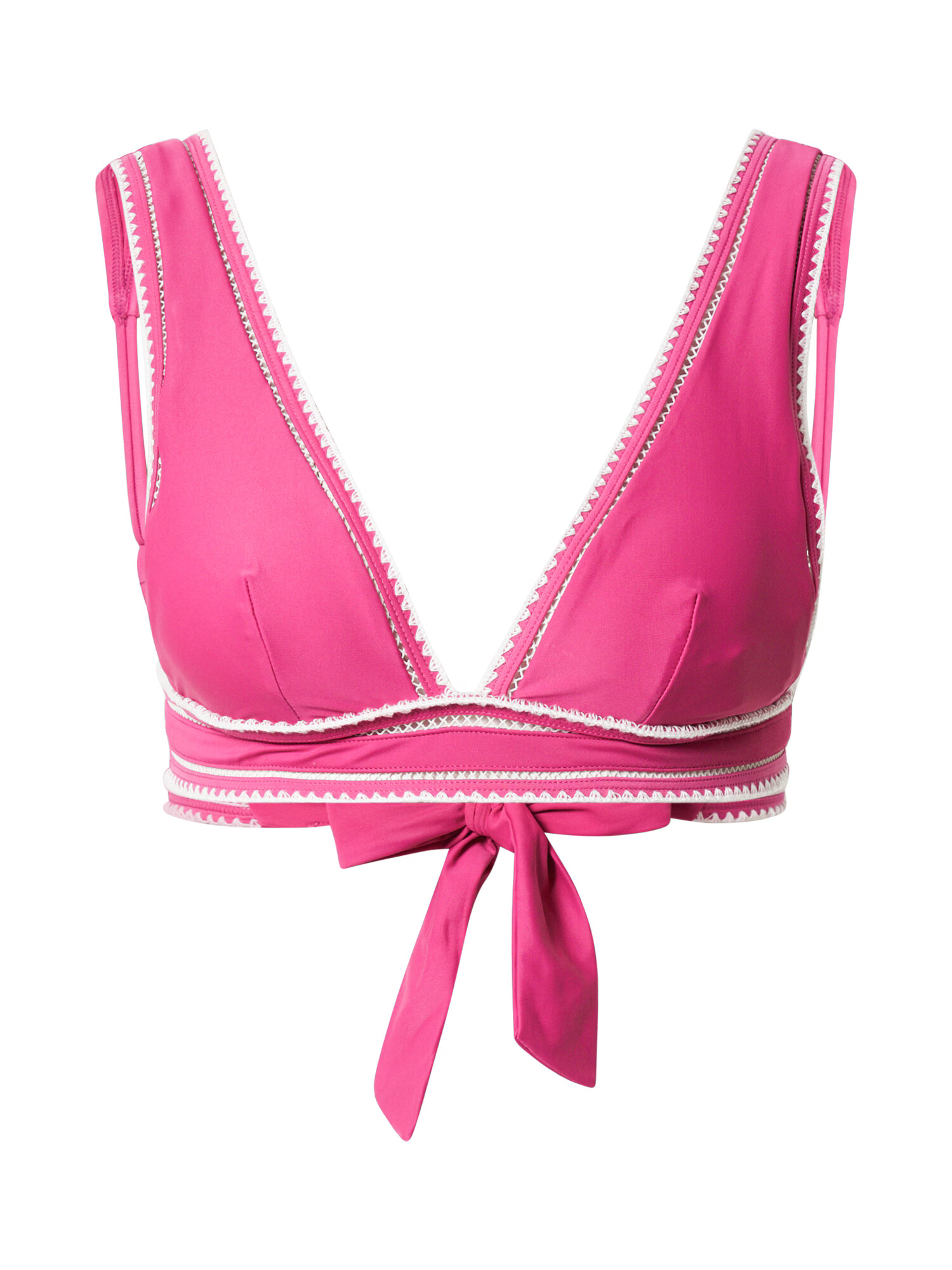 Hunkemöller Bikinový top 'Maya' fuksia / biela - Pepit.sk