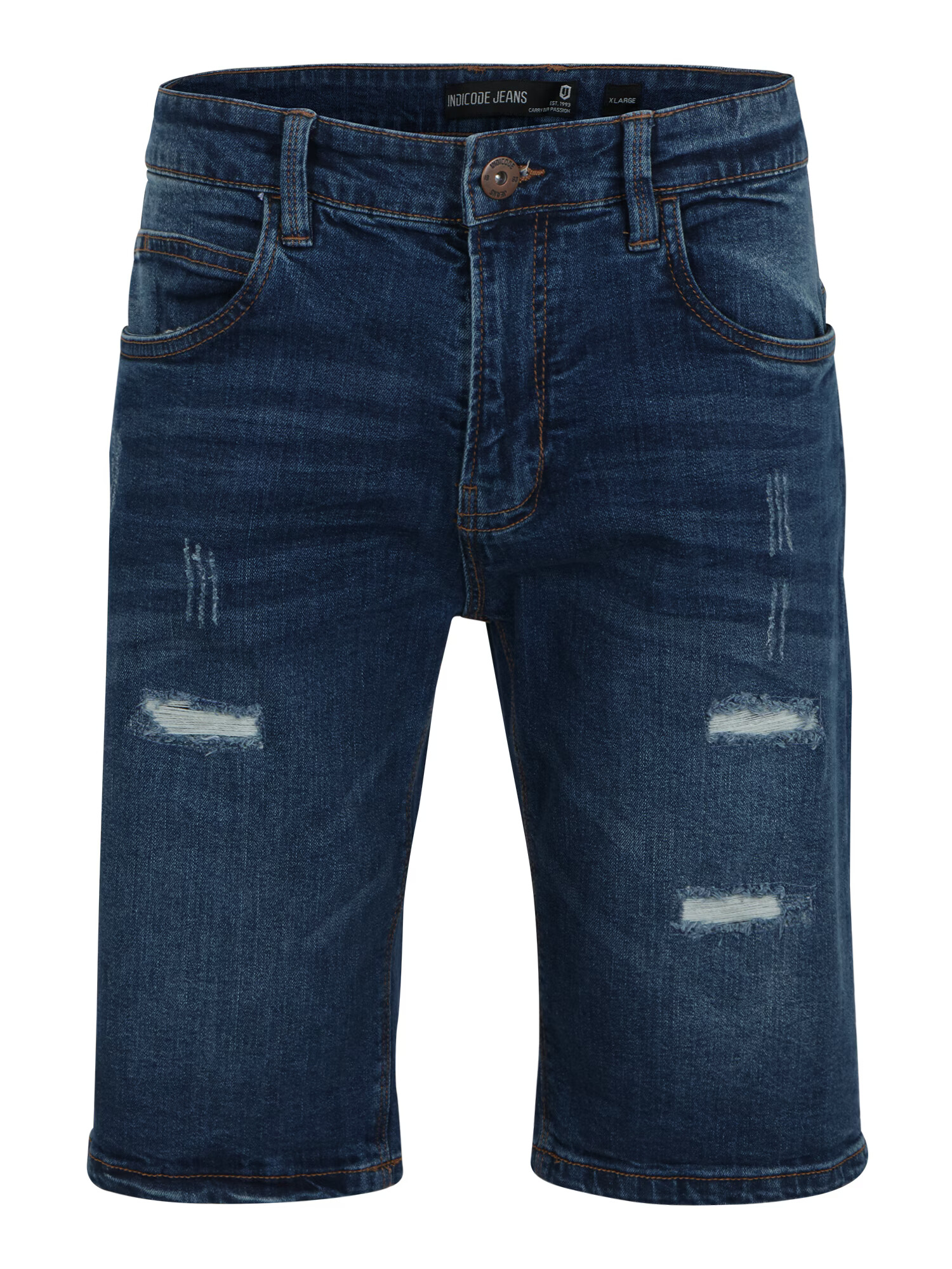 INDICODE JEANS Džínsy 'Kaden Holes' indigo - Pepit.sk