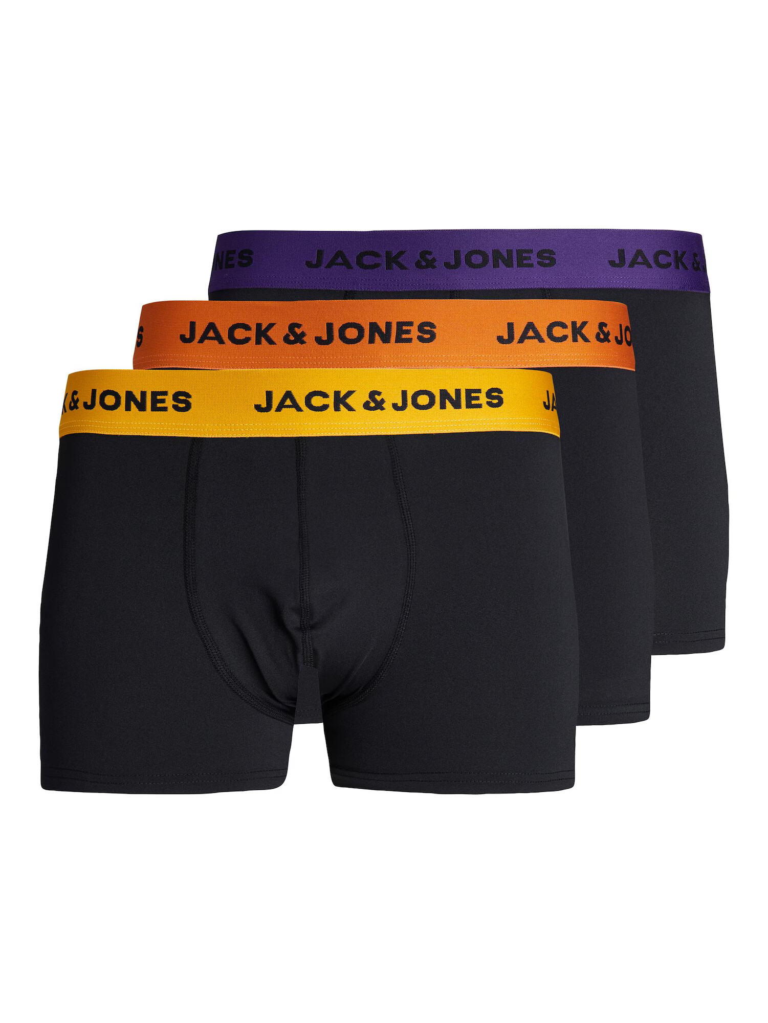 JACK & JONES Boxerky 'ALABAMA' žltá / fialová / oranžová / čierna - Pepit.sk