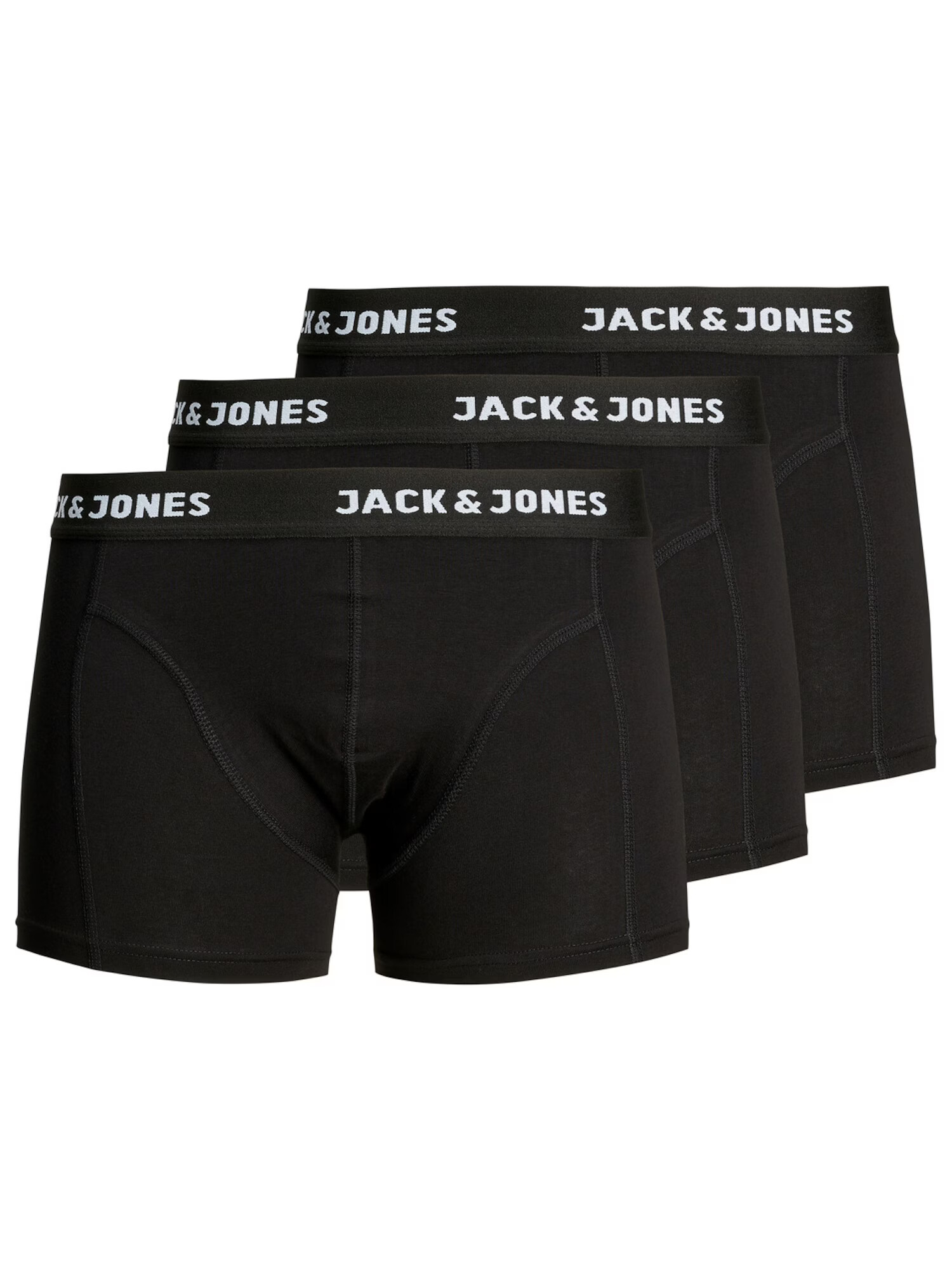 JACK & JONES Boxerky 'Anthony' čierna / biela - Pepit.sk