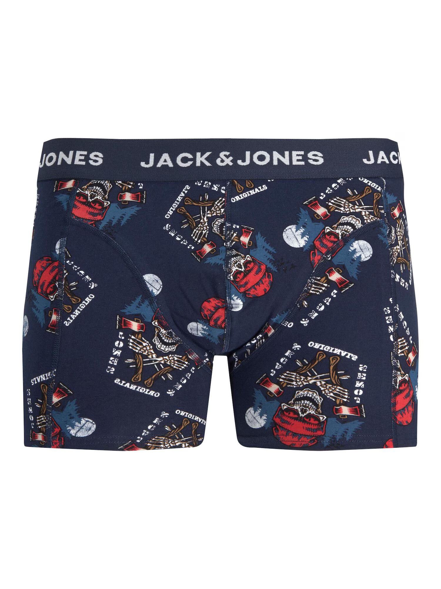 JACK & JONES Boxerky 'CAPTAIN' námornícka modrá / kaki / oranžová / biela - Pepit.sk