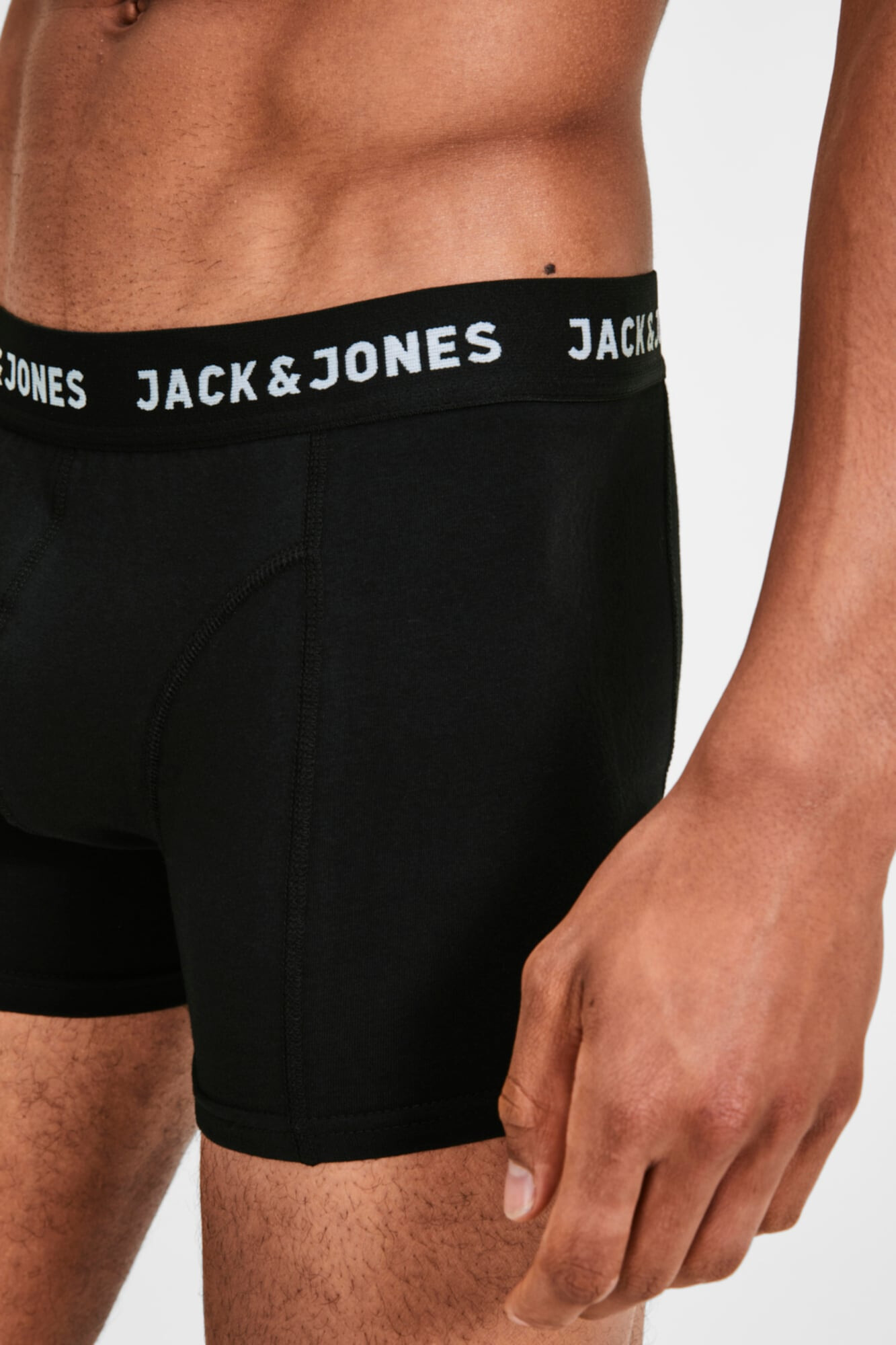 JACK & JONES Boxerky čierna / biela - Pepit.sk