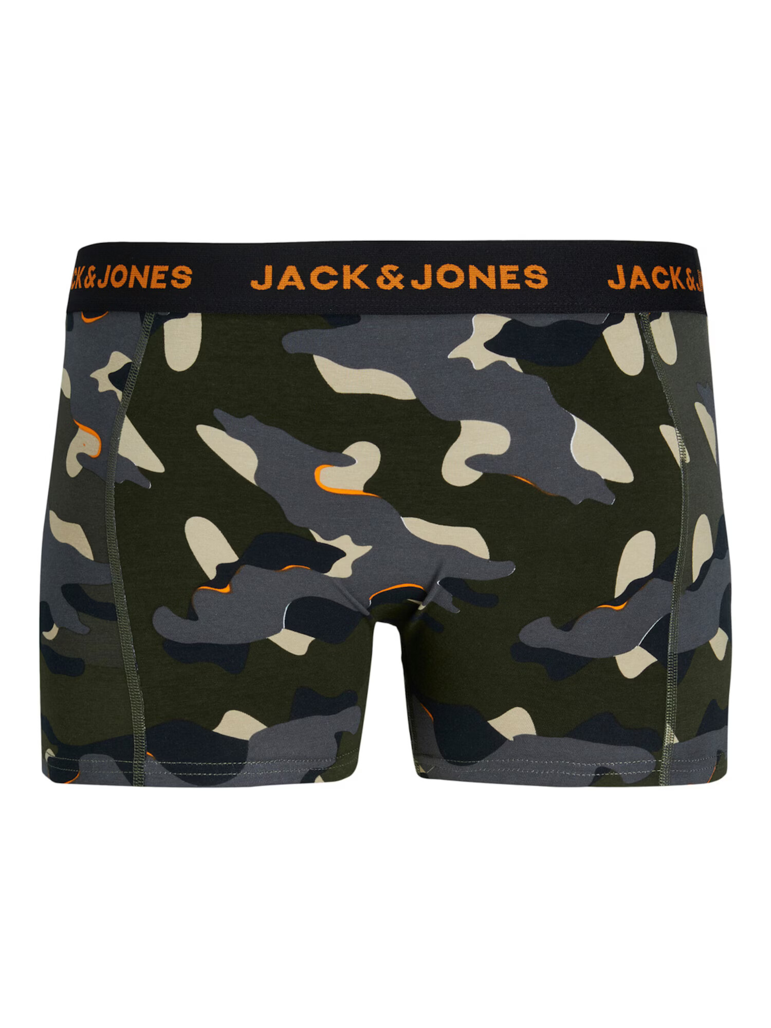 JACK & JONES Boxerky 'Cramp' tmavosivá / tmavozelená / oranžová / čierna - Pepit.sk