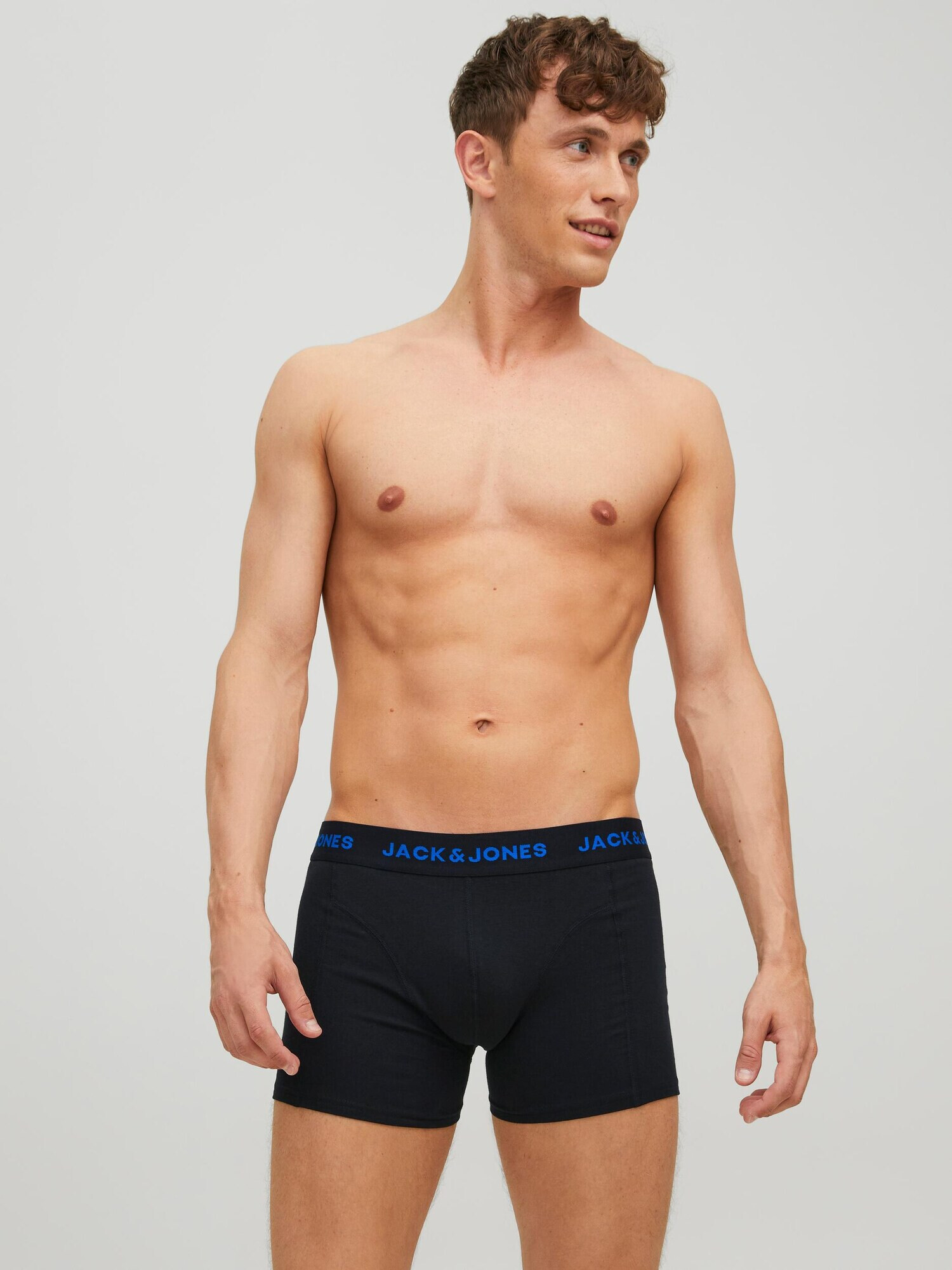 JACK & JONES Boxerky 'Cramp' tmavosivá / tmavozelená / oranžová / čierna - Pepit.sk